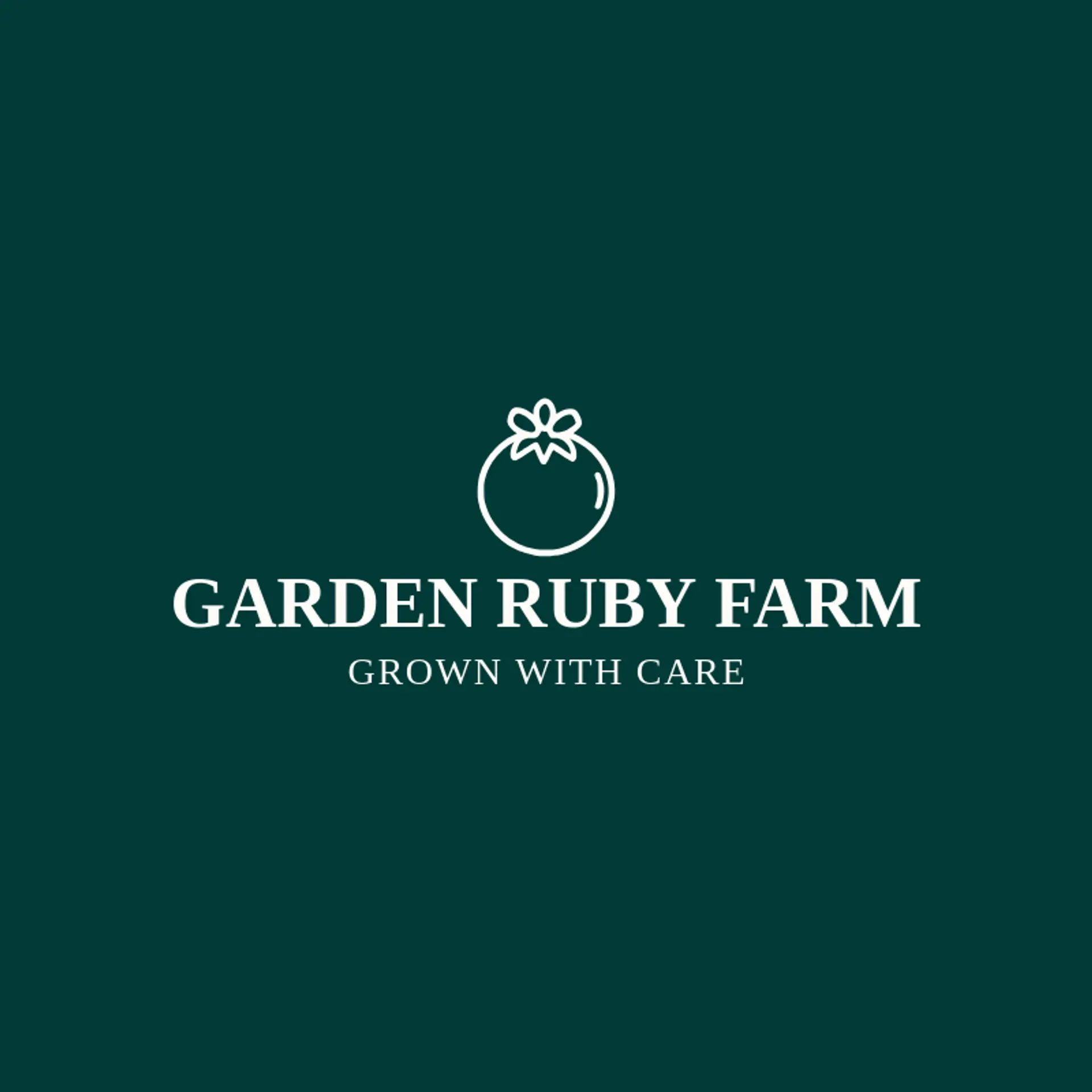 Garden Ruby Farm logo for tomato
