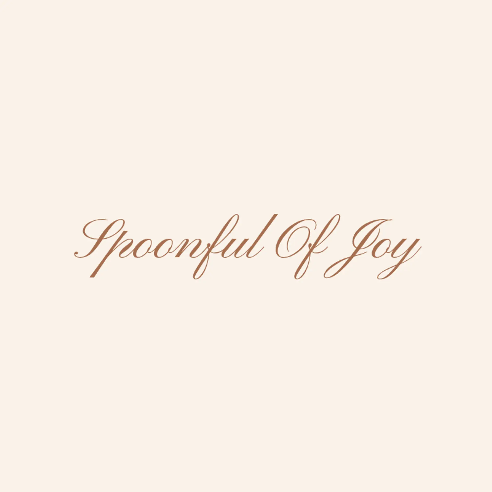 Spoonful of Joy logo for cake