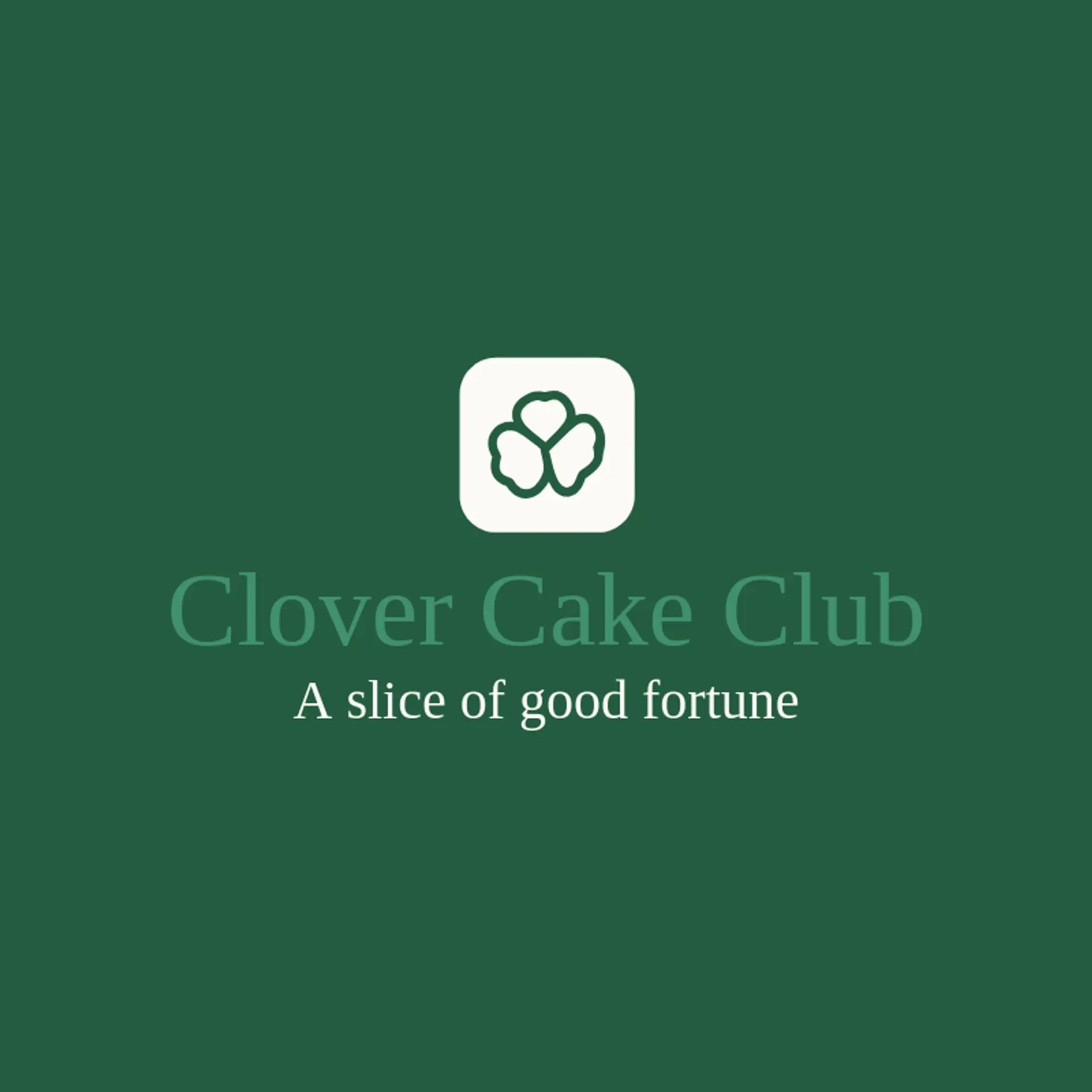 Clover Cake Club logo for sweets