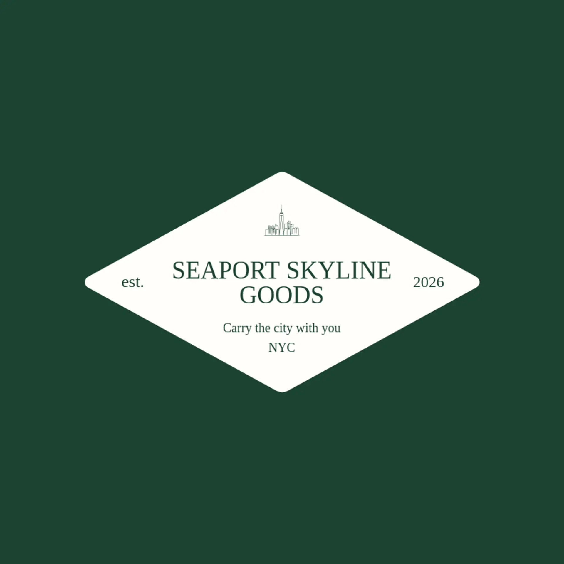 Seaport Skyline Goods logo for new york