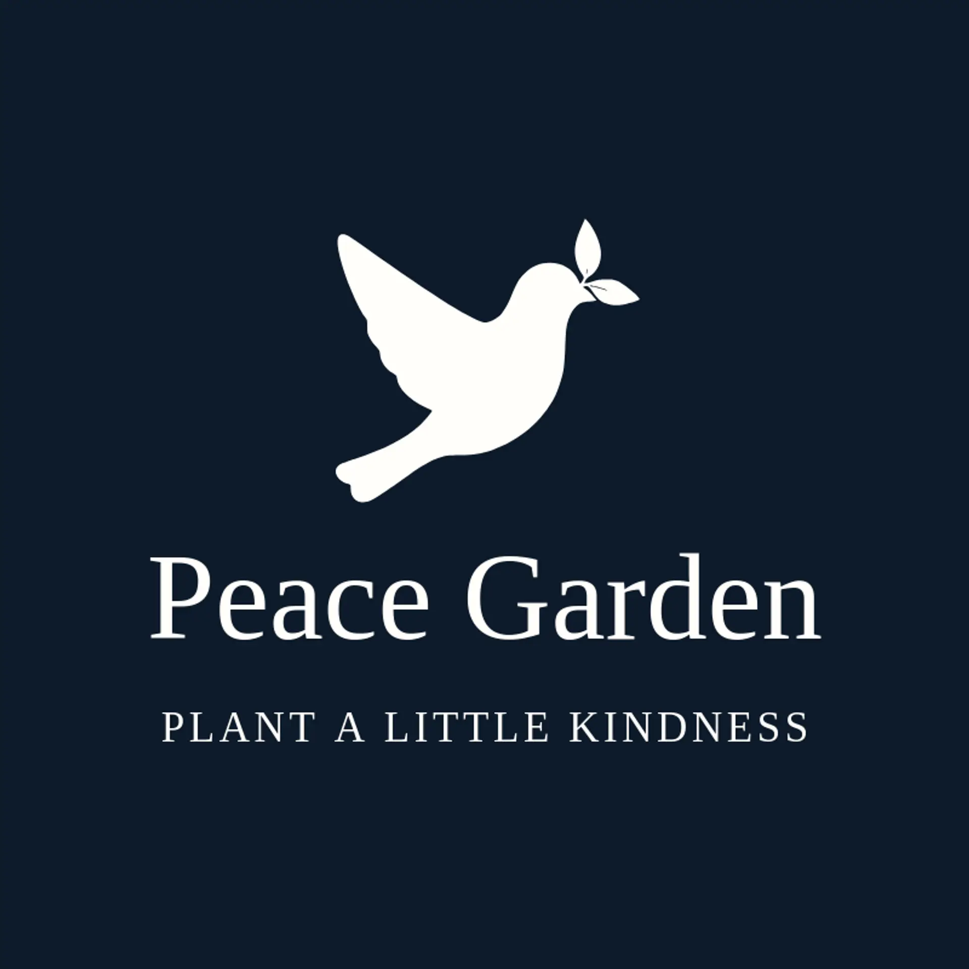 Peace Garden logo for hippie