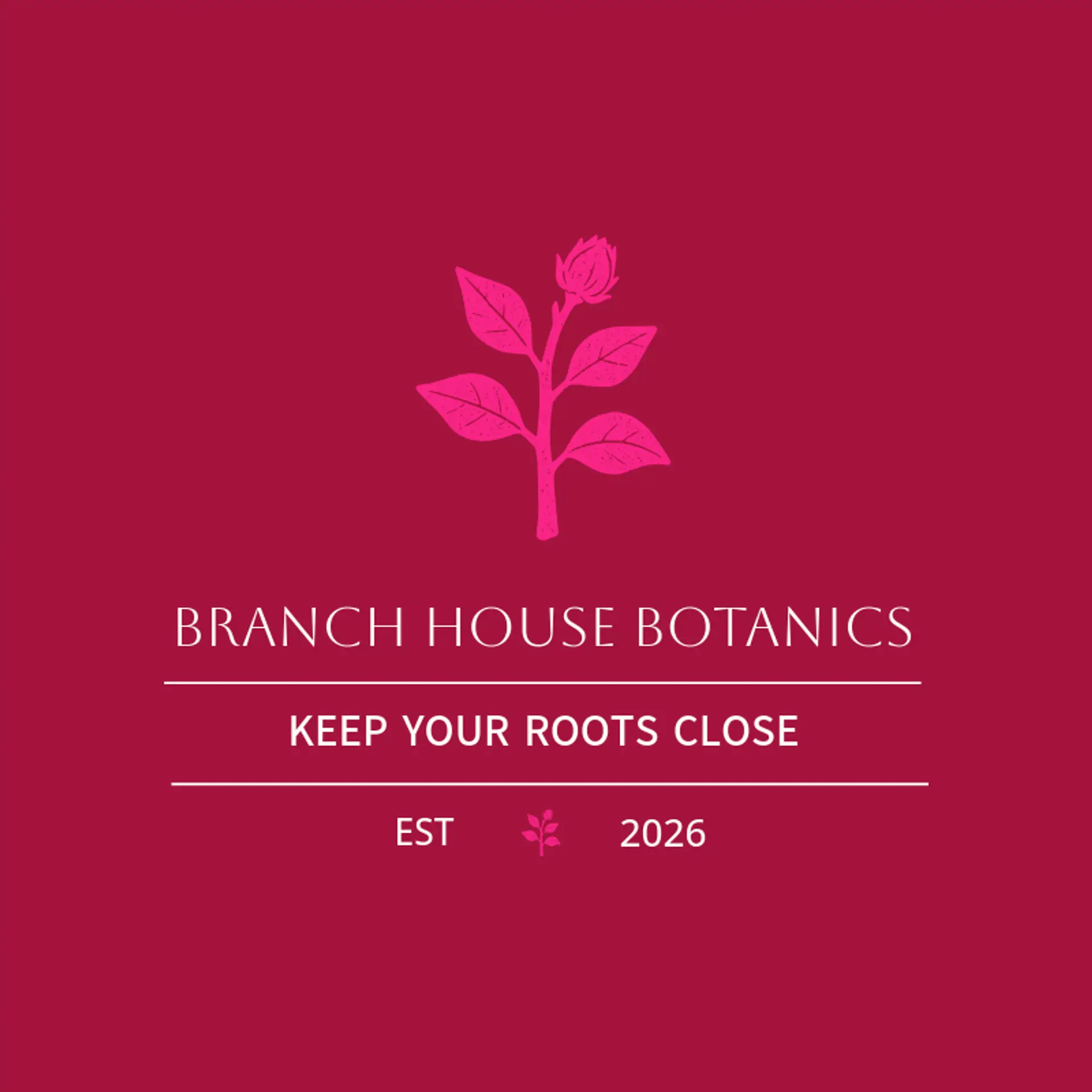 Branch House Botanics logo for leaf