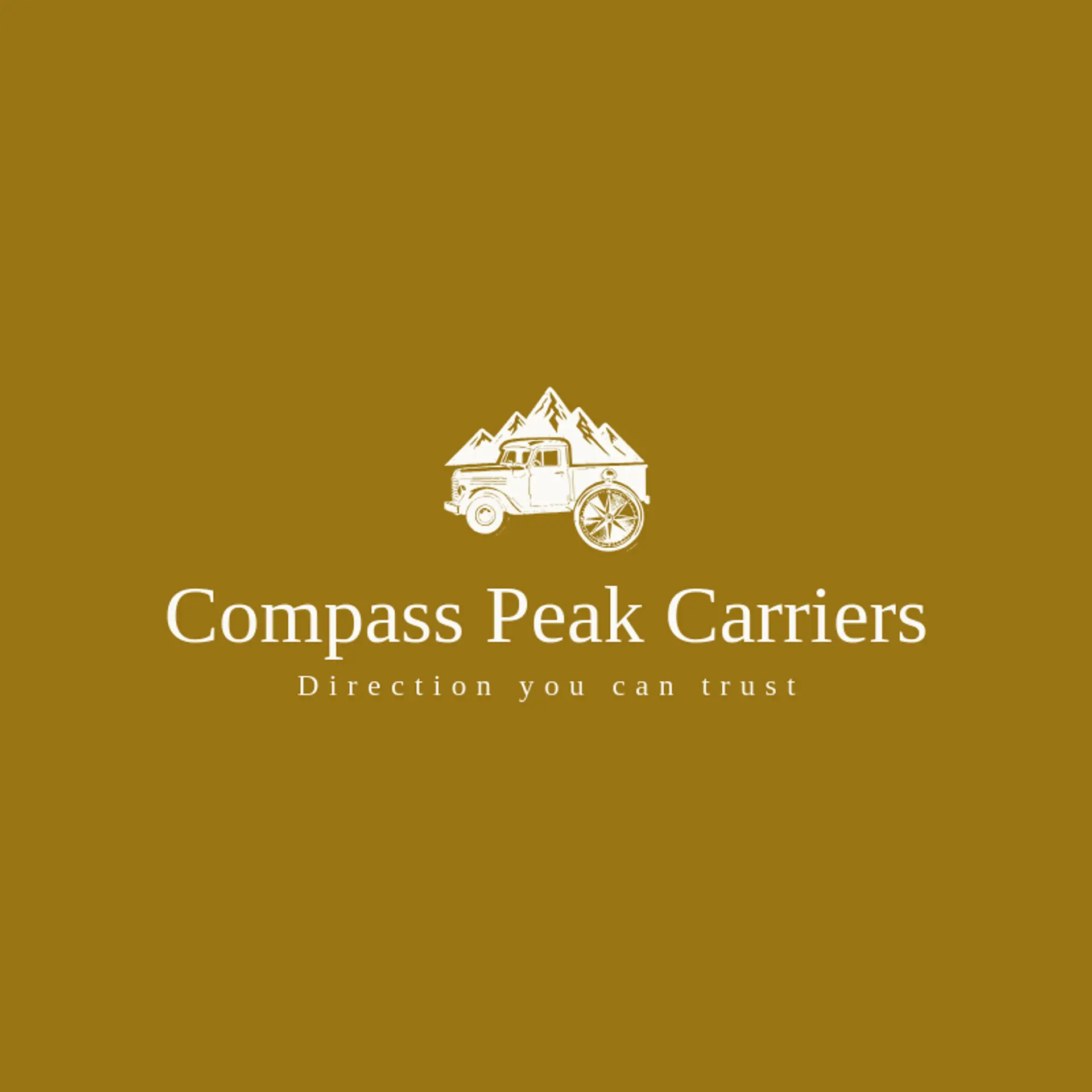 Compass Peak Carriers logo for trucking company