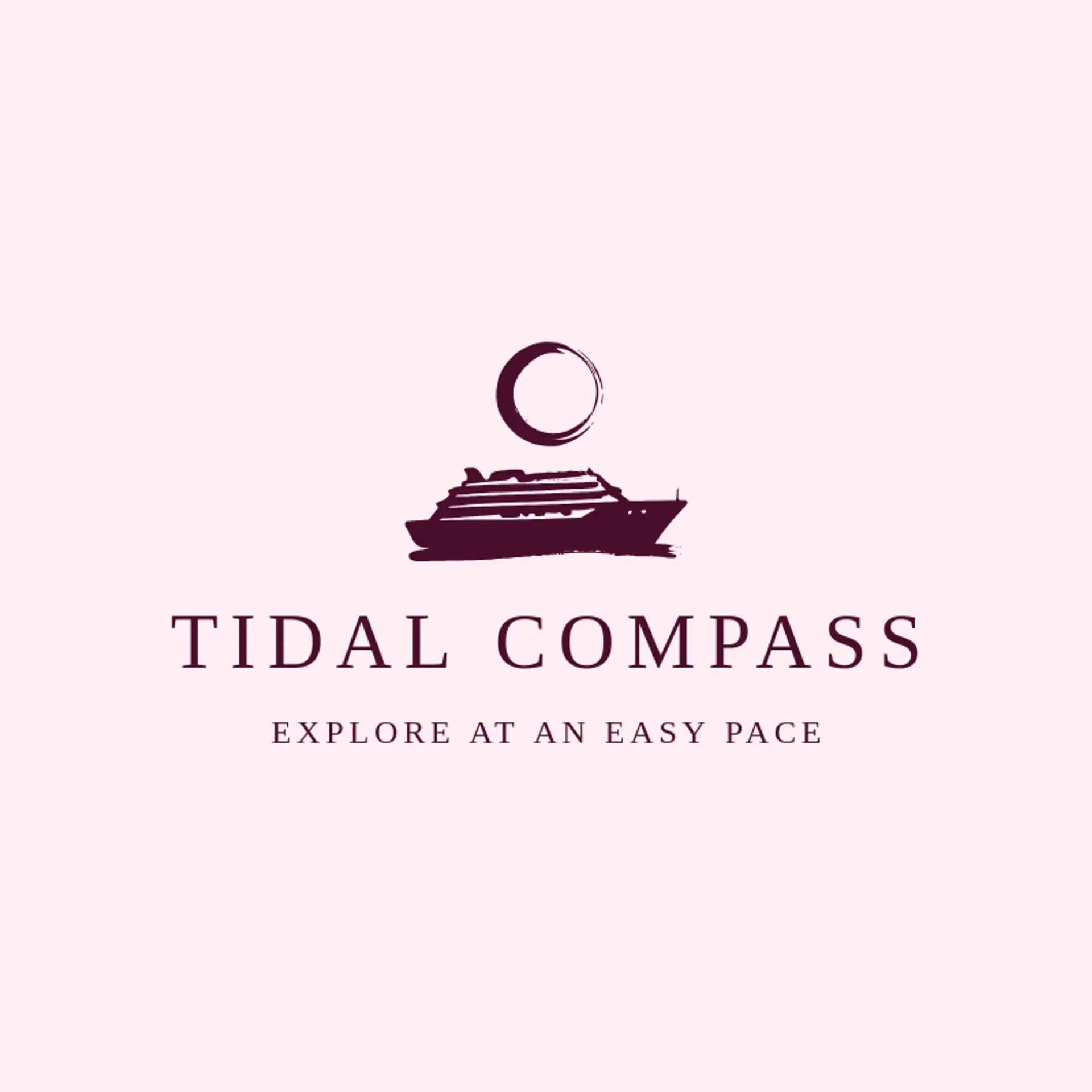Tidal Compass logo for cruise ship