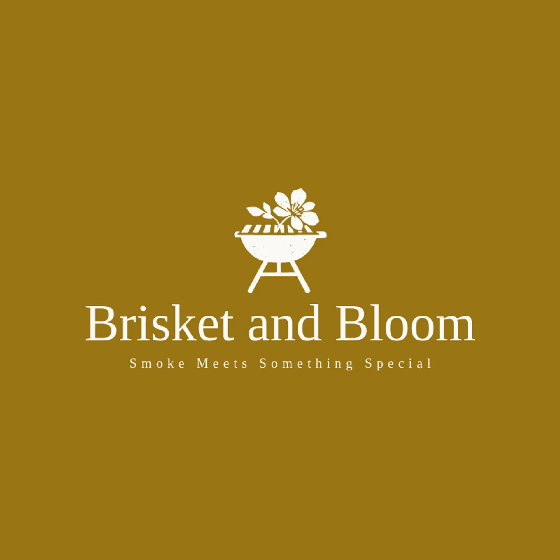 Brisket and Bloom logo for grill