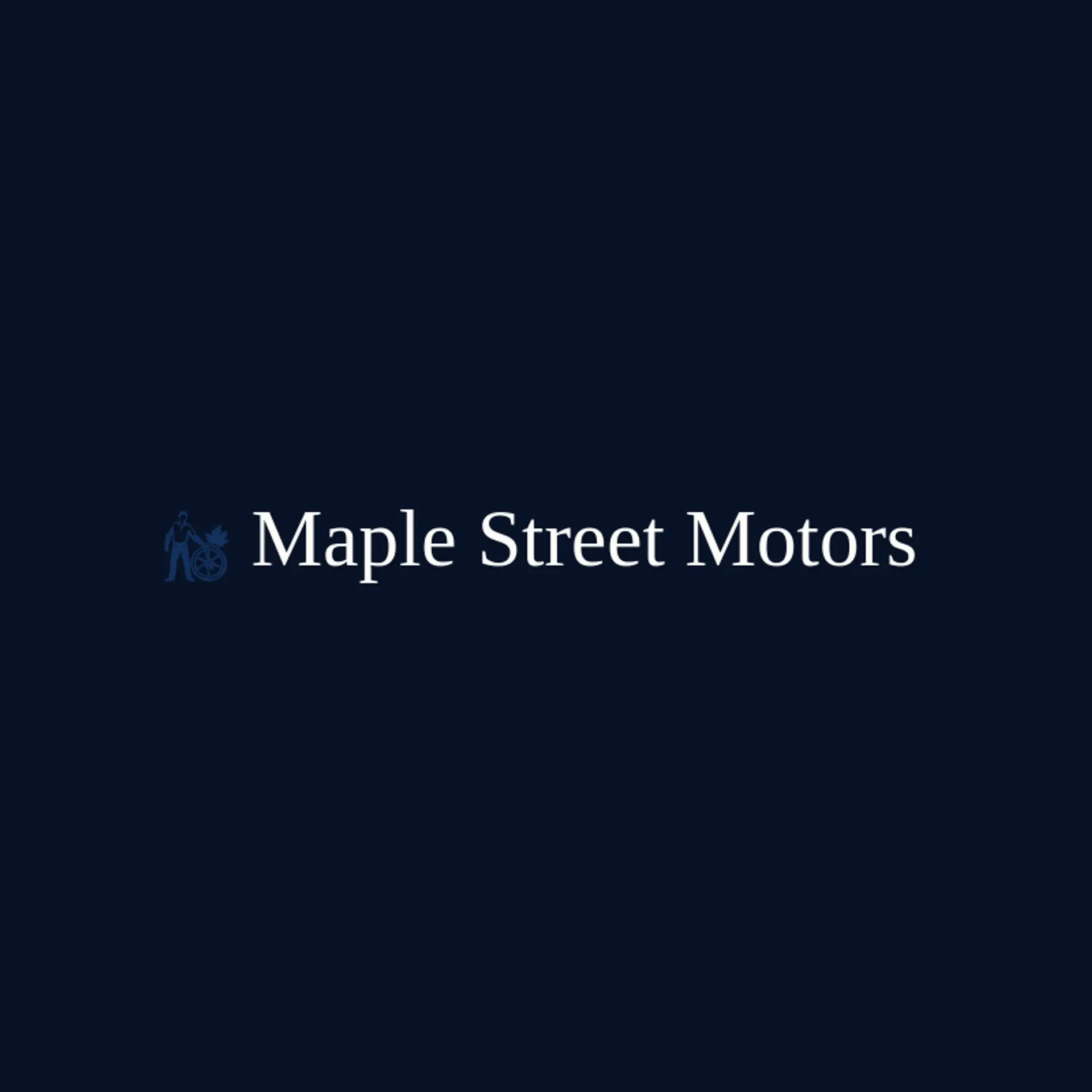Maple Street Motors logo for car mechanic