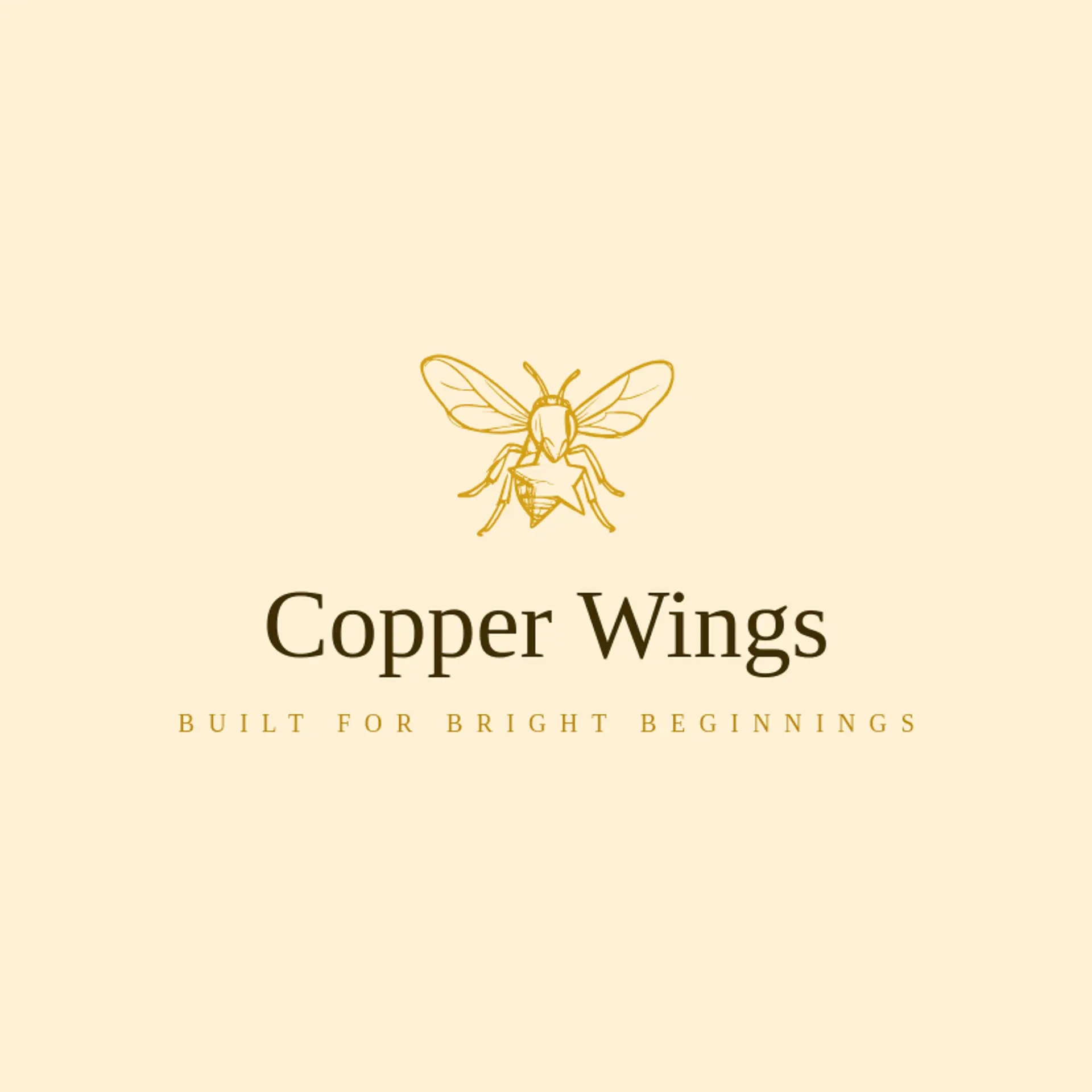 Copper Wings logo for wasp