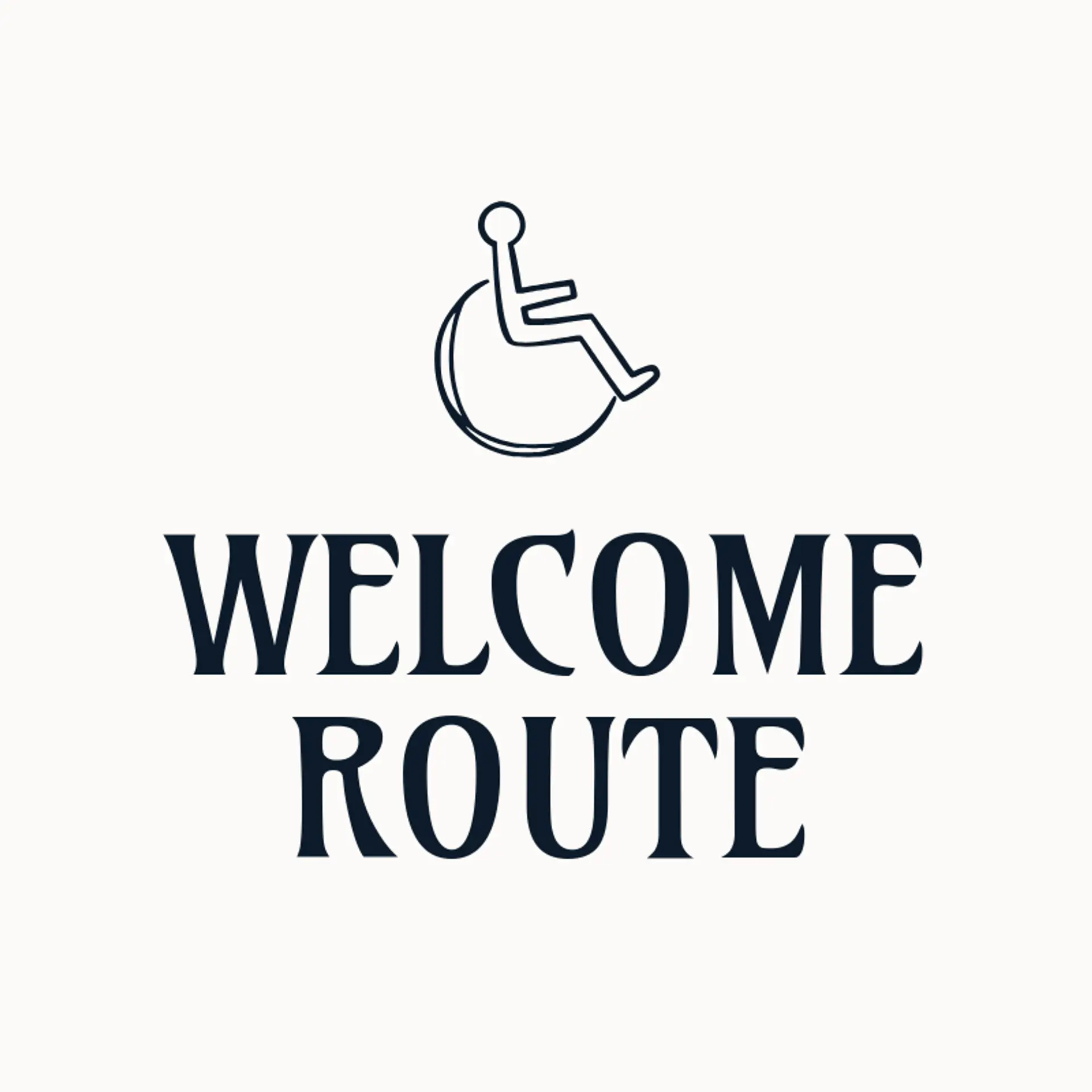 Welcome Route logo for accessibility