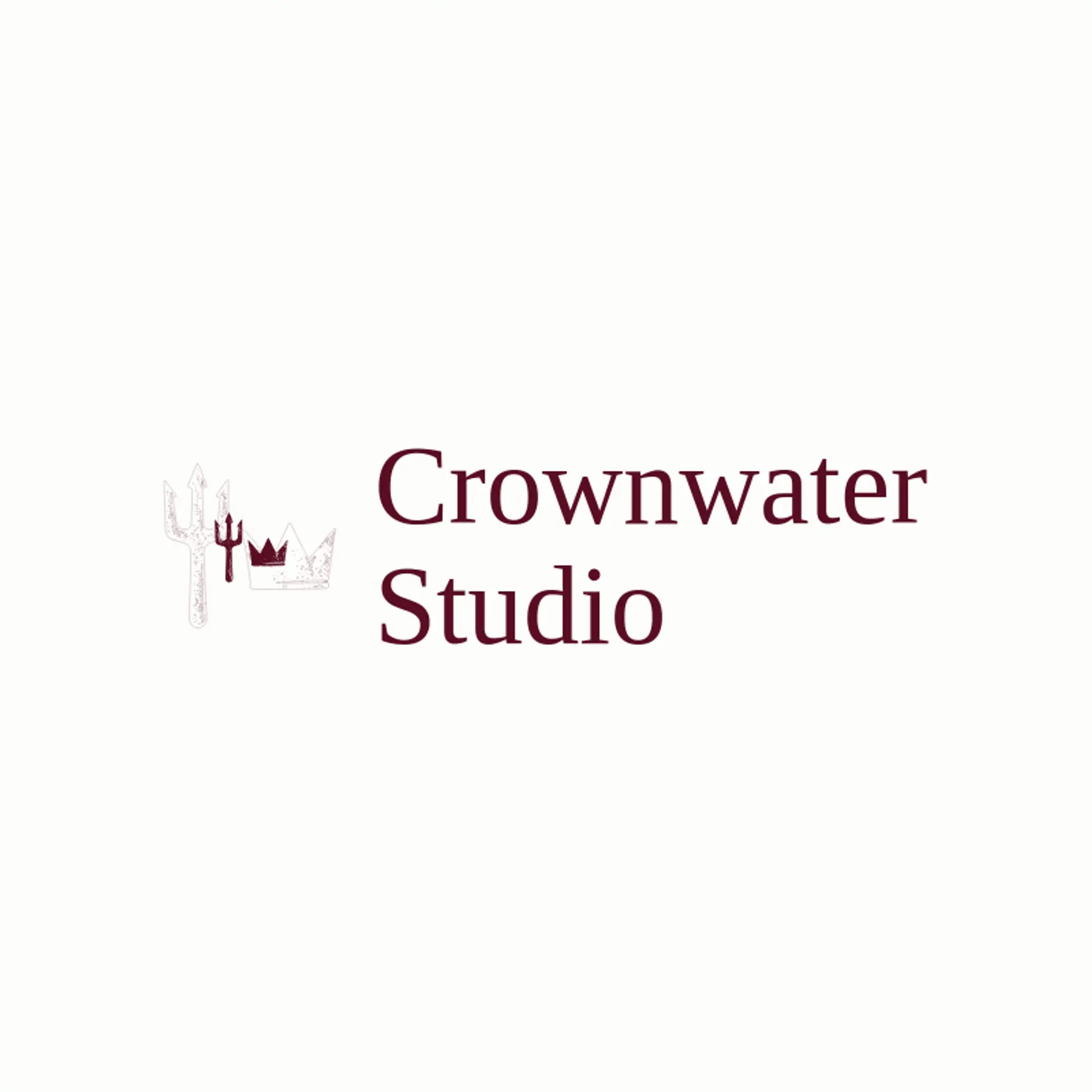 Crownwater Studio logo for trident
