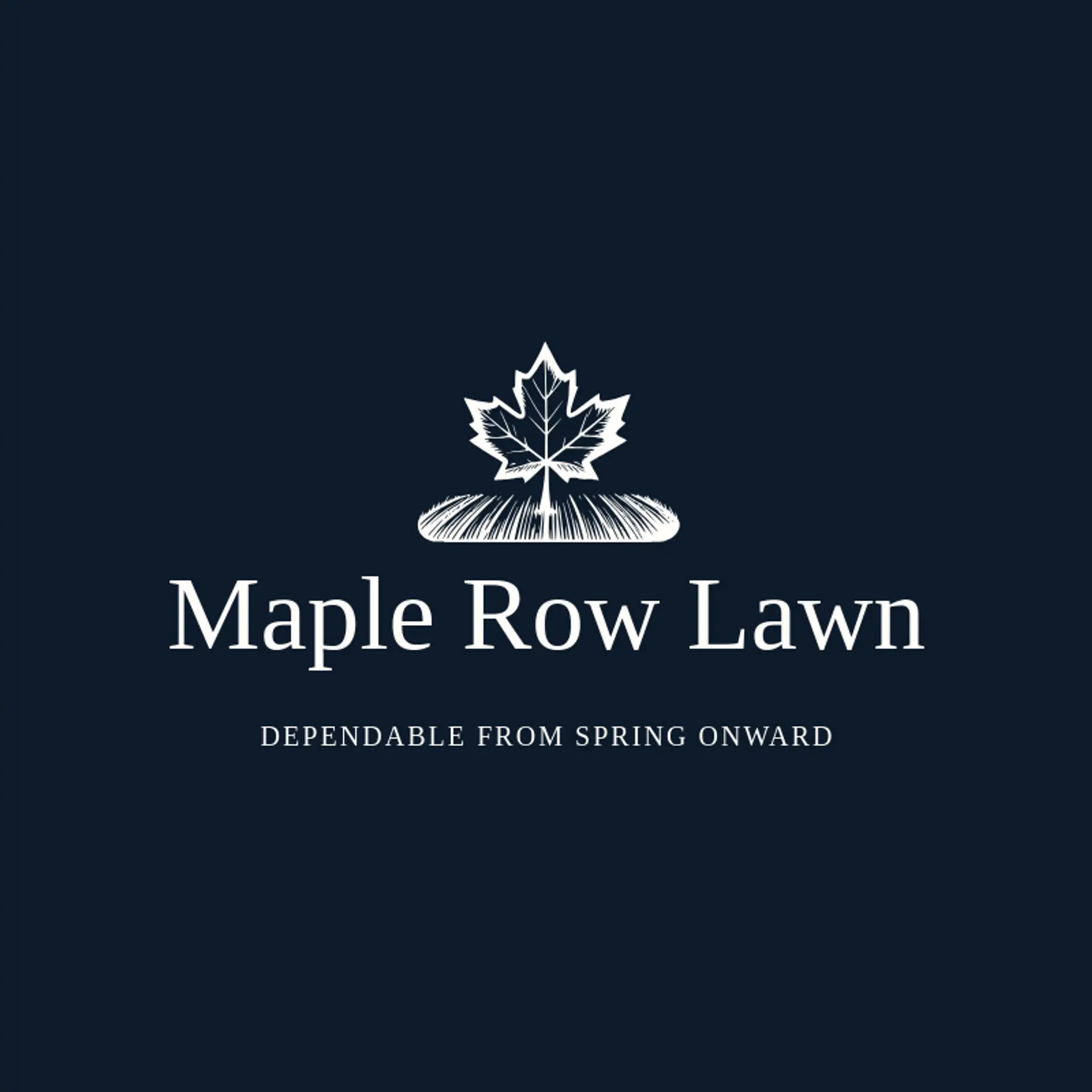 Maple Row Lawn logo for lawn service