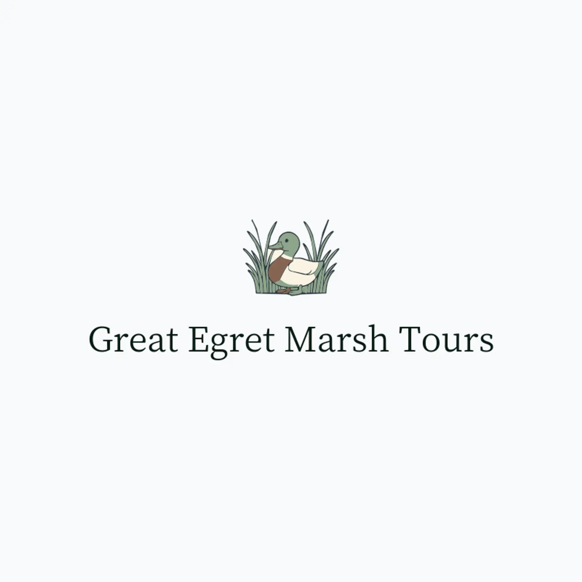 Great Egret Marsh Tours logo for marsh