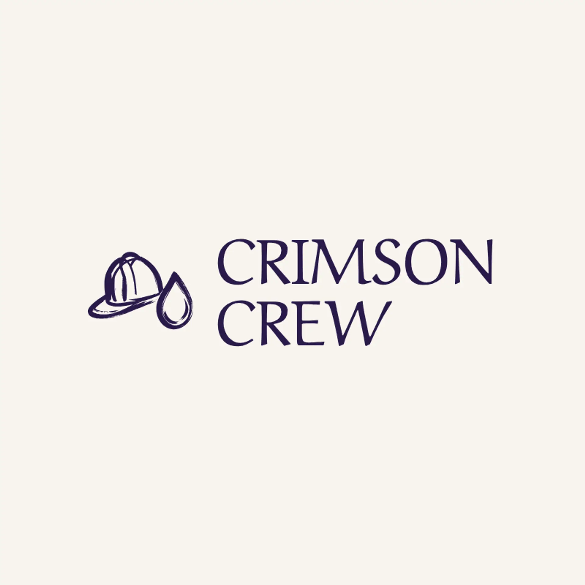 Crimson Crew logo for fire department