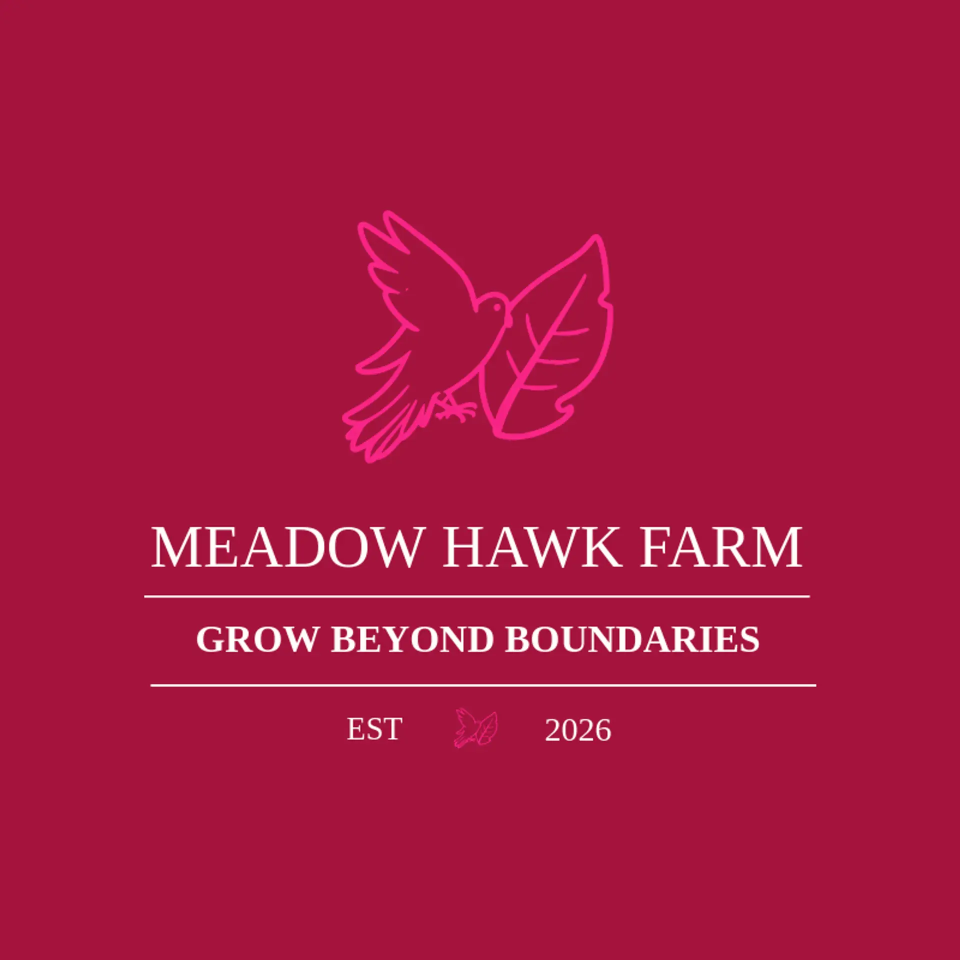 Meadow Hawk Farm logo for hawk