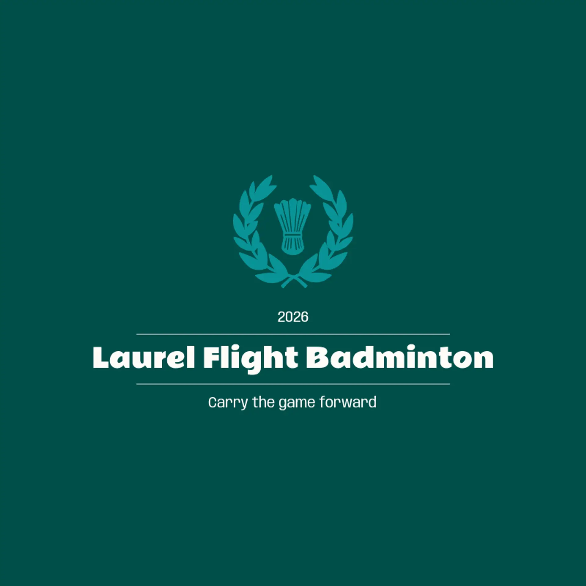 Laurel Flight Badminton logo for badminton