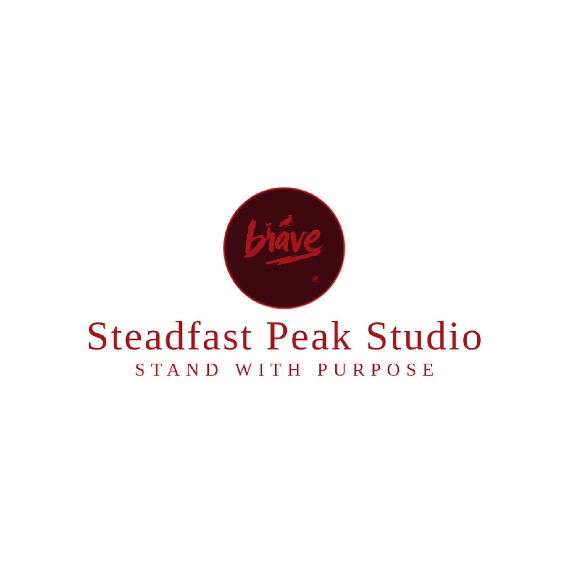 Steadfast Peak Studio logo for brave