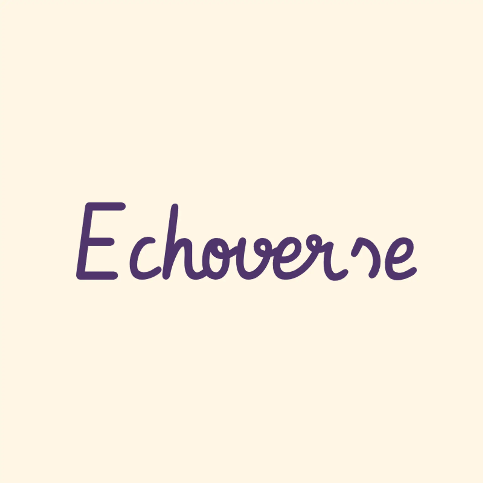 EchoVerse logo for music artist