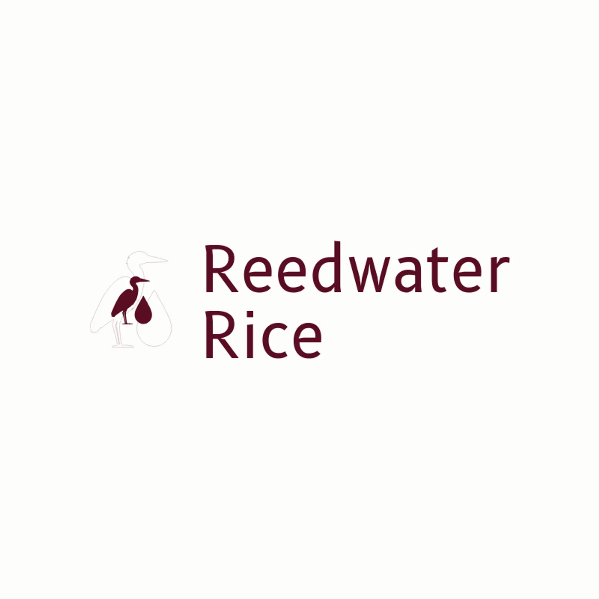 Reedwater Rice logo for rice