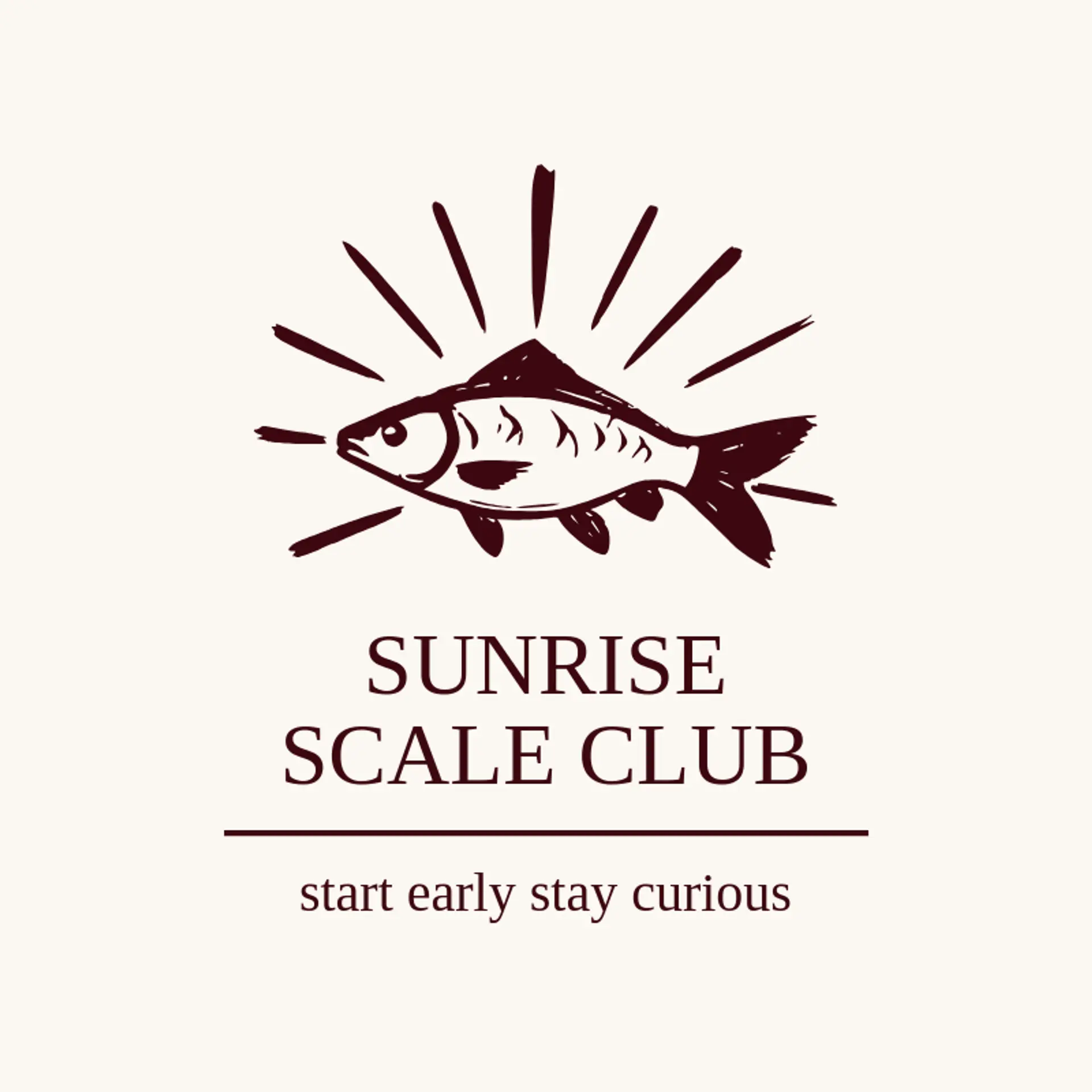 Sunrise Scale Club logo for carp