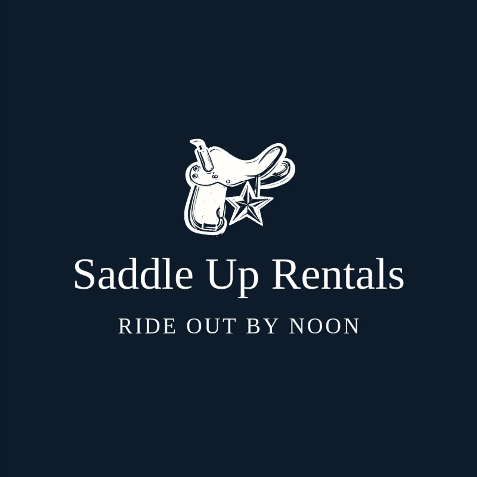 Saddle Up Rentals logo for sheriff