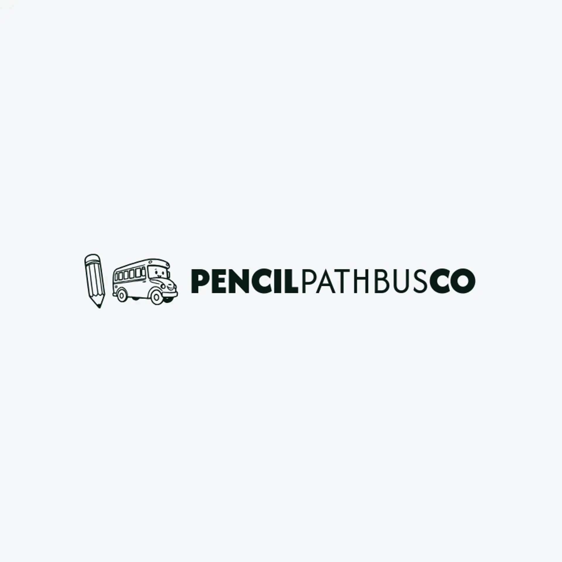 Pencil Path Bus Co logo for school bus