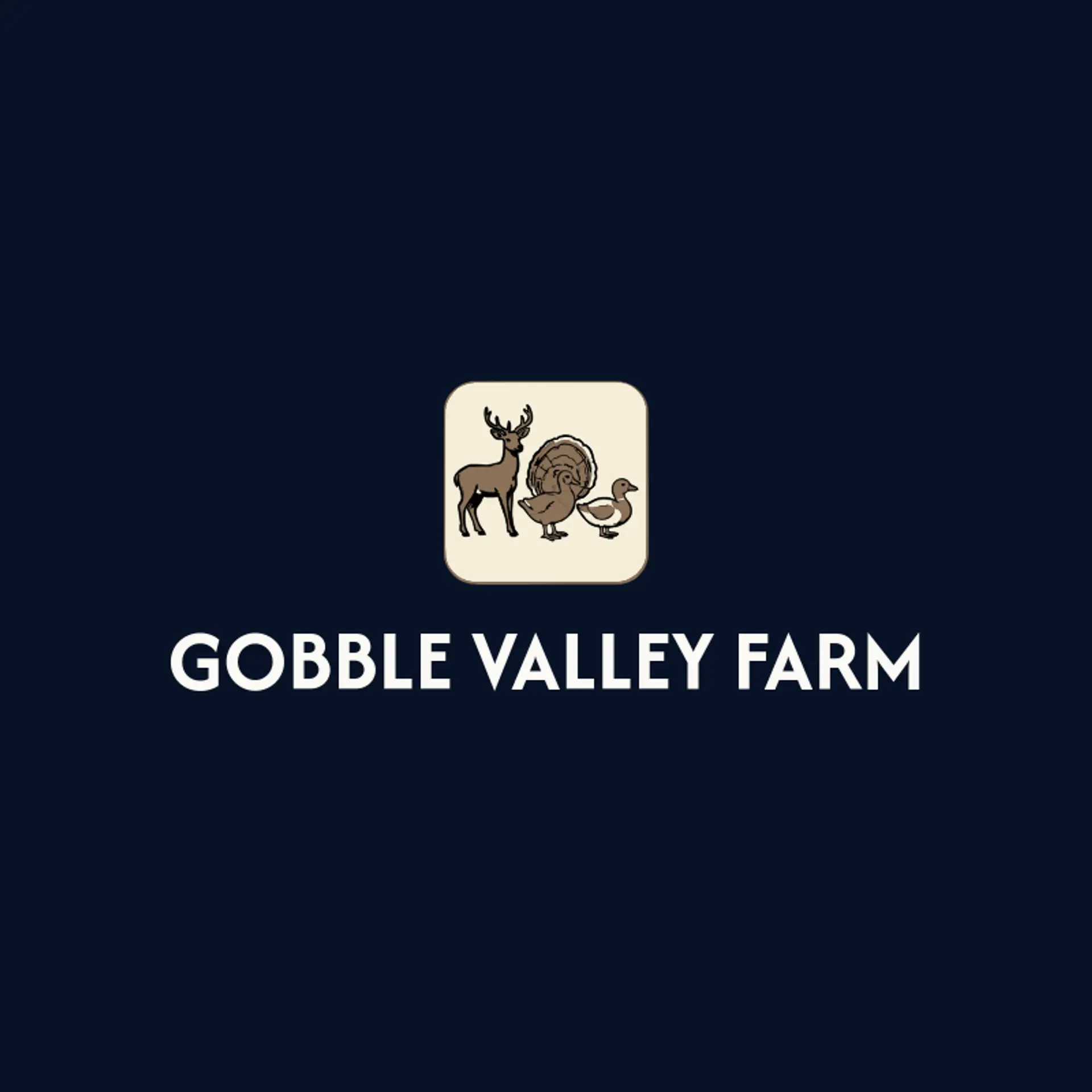 Gobble Valley Farm logo for turkey