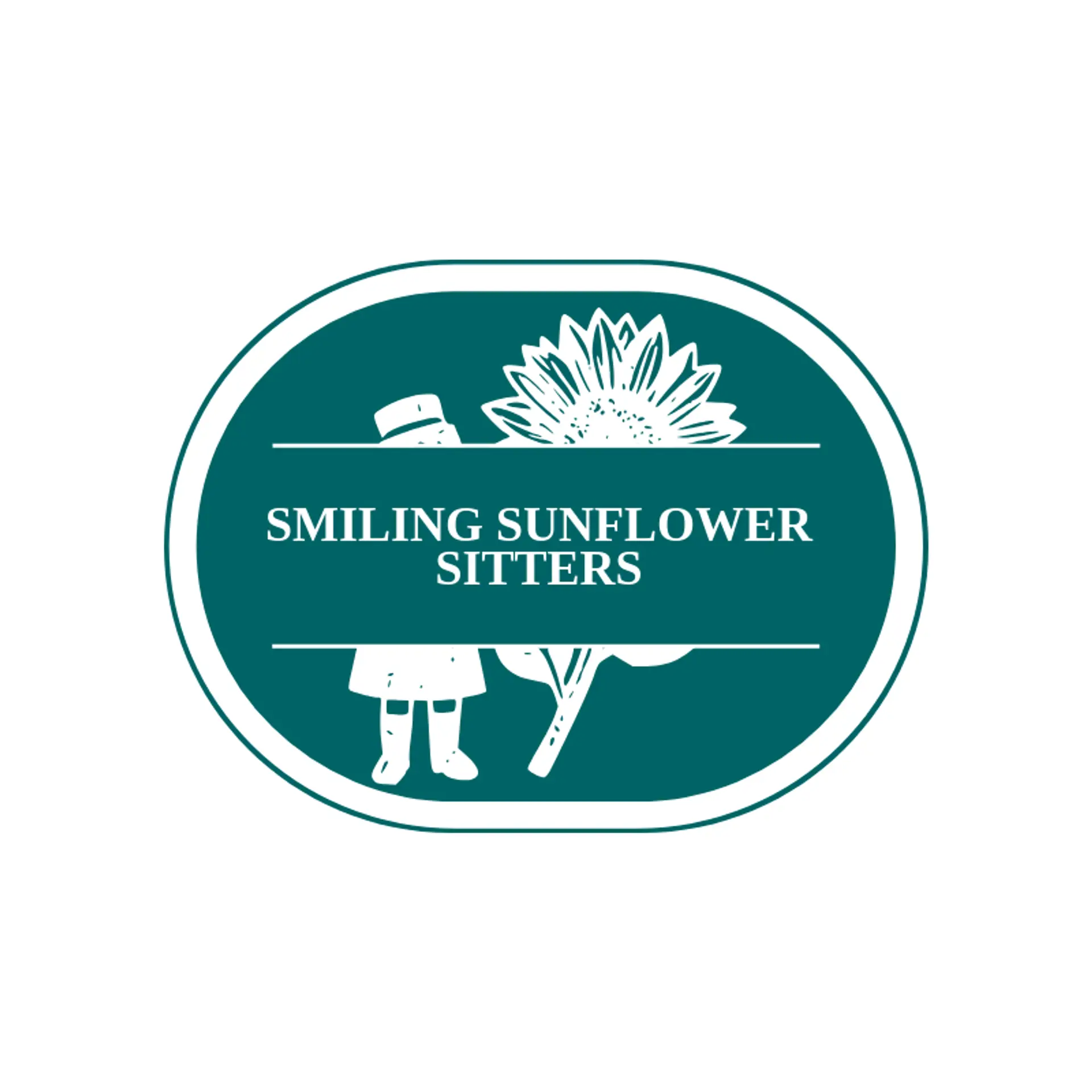 Smiling Sunflower Sitters logo for babysitter