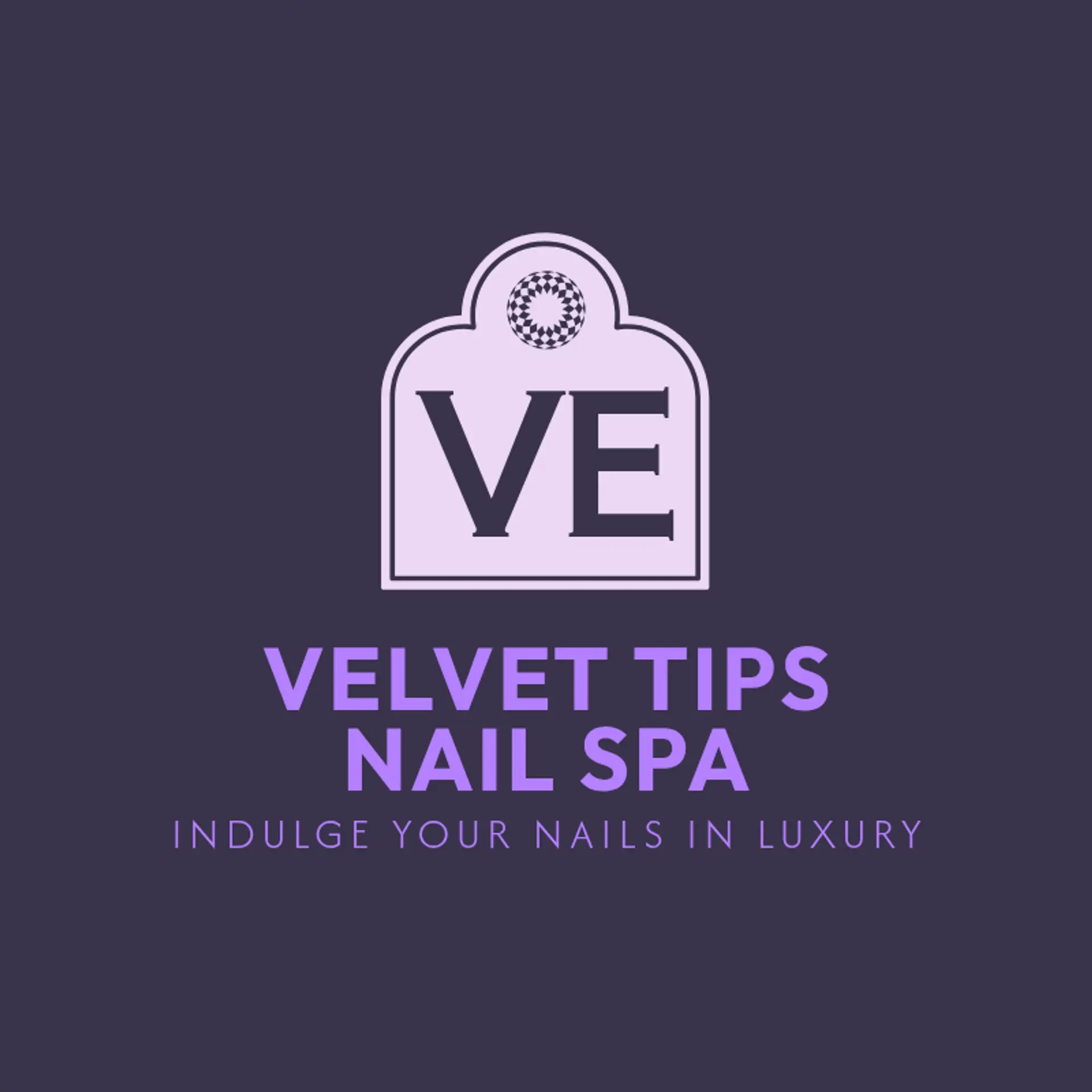 Velvet Tips Nail Spa logo for nail spa