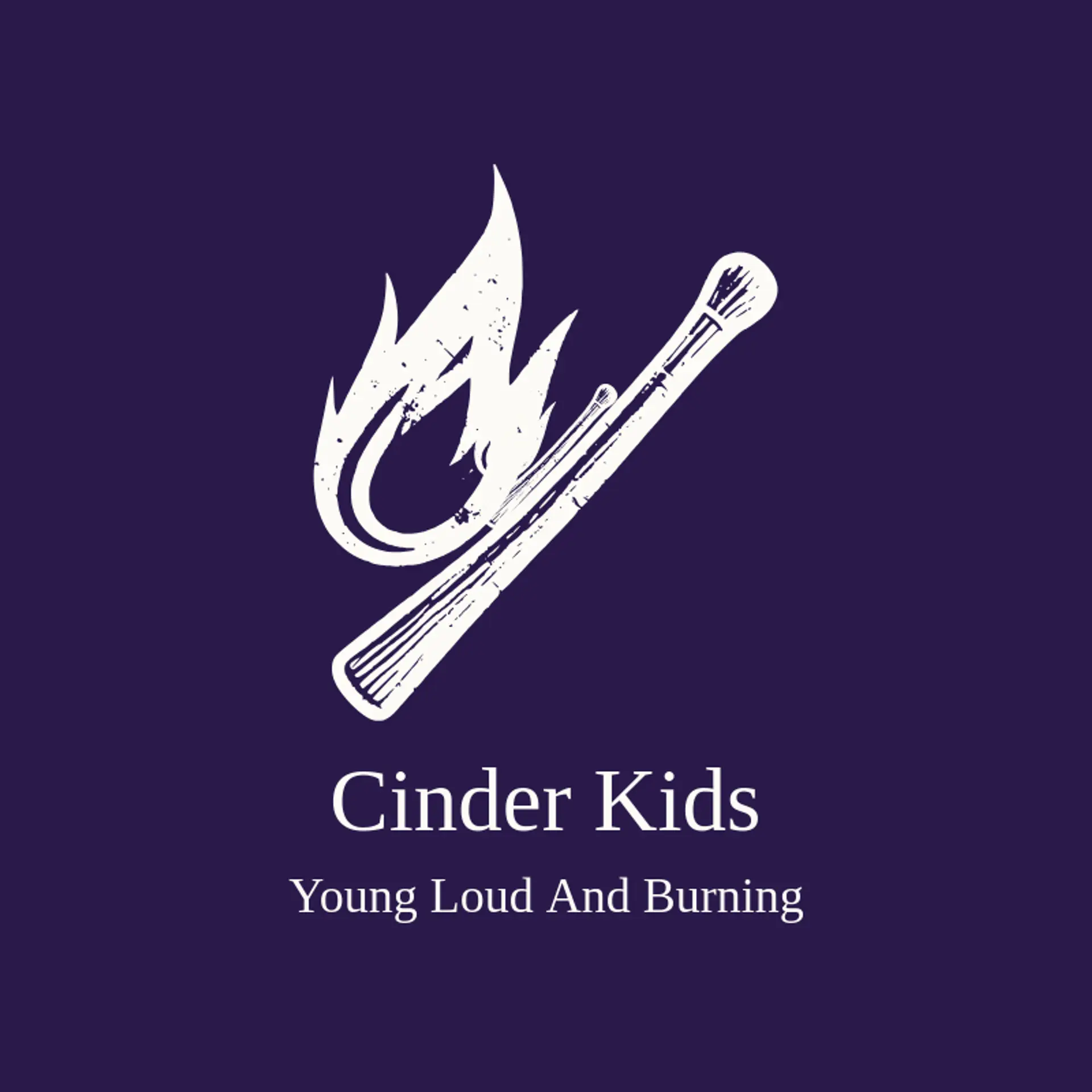 Cinder Kids logo for rock band