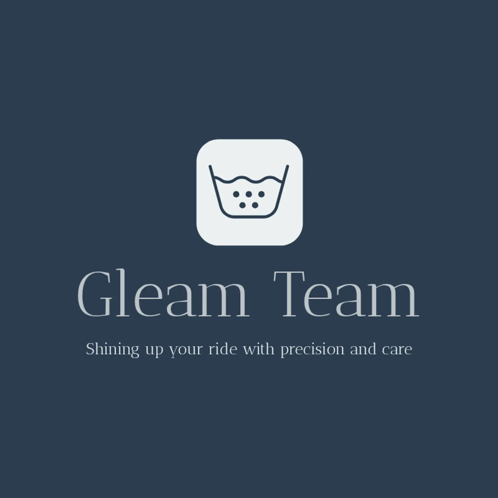 Gleam Team logo for car cleaning