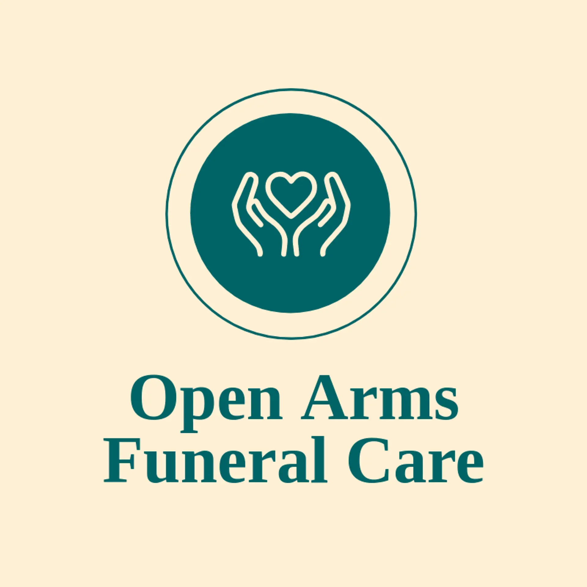 Open Arms Funeral Care logo for funeral home