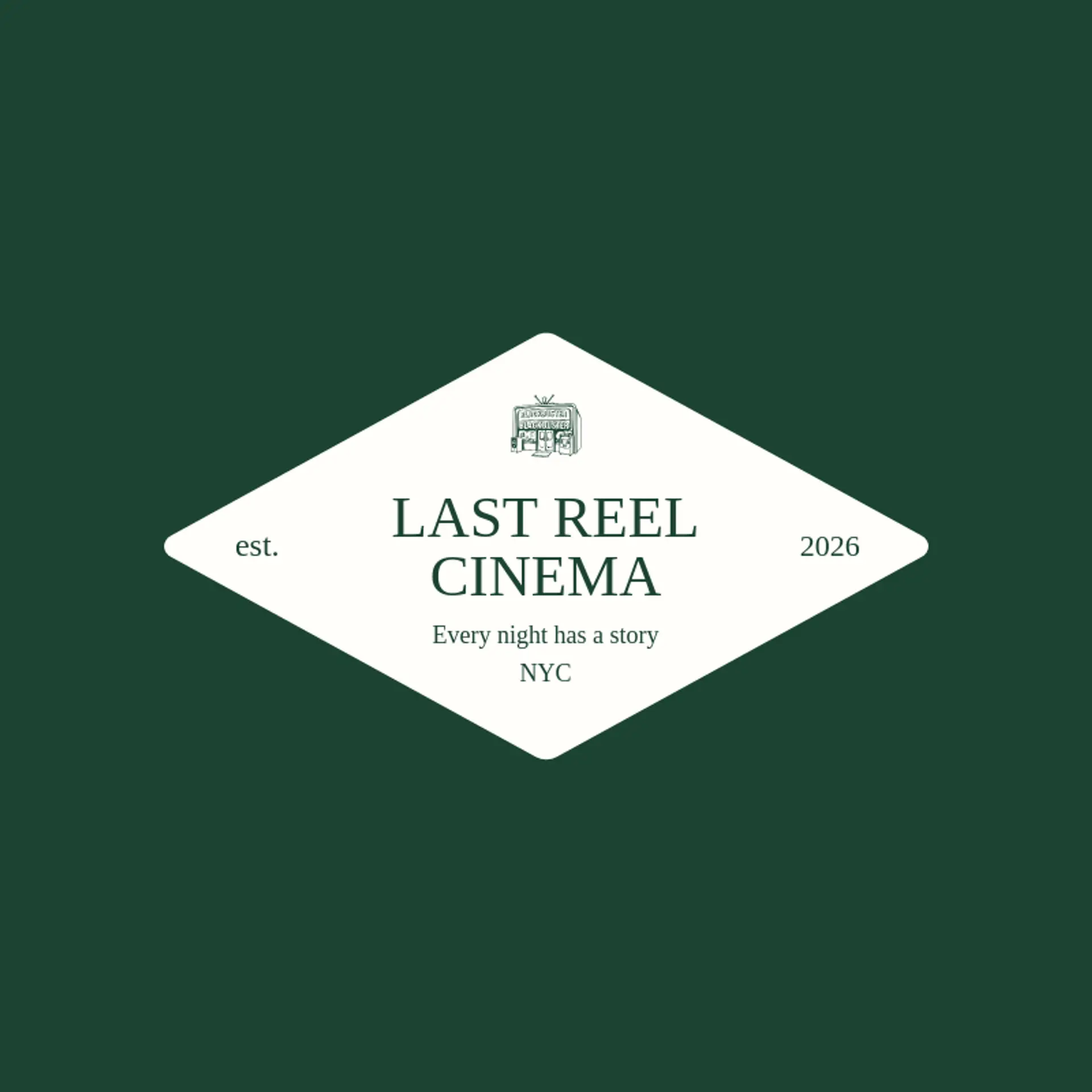 Last Reel Cinema logo for blockbuster