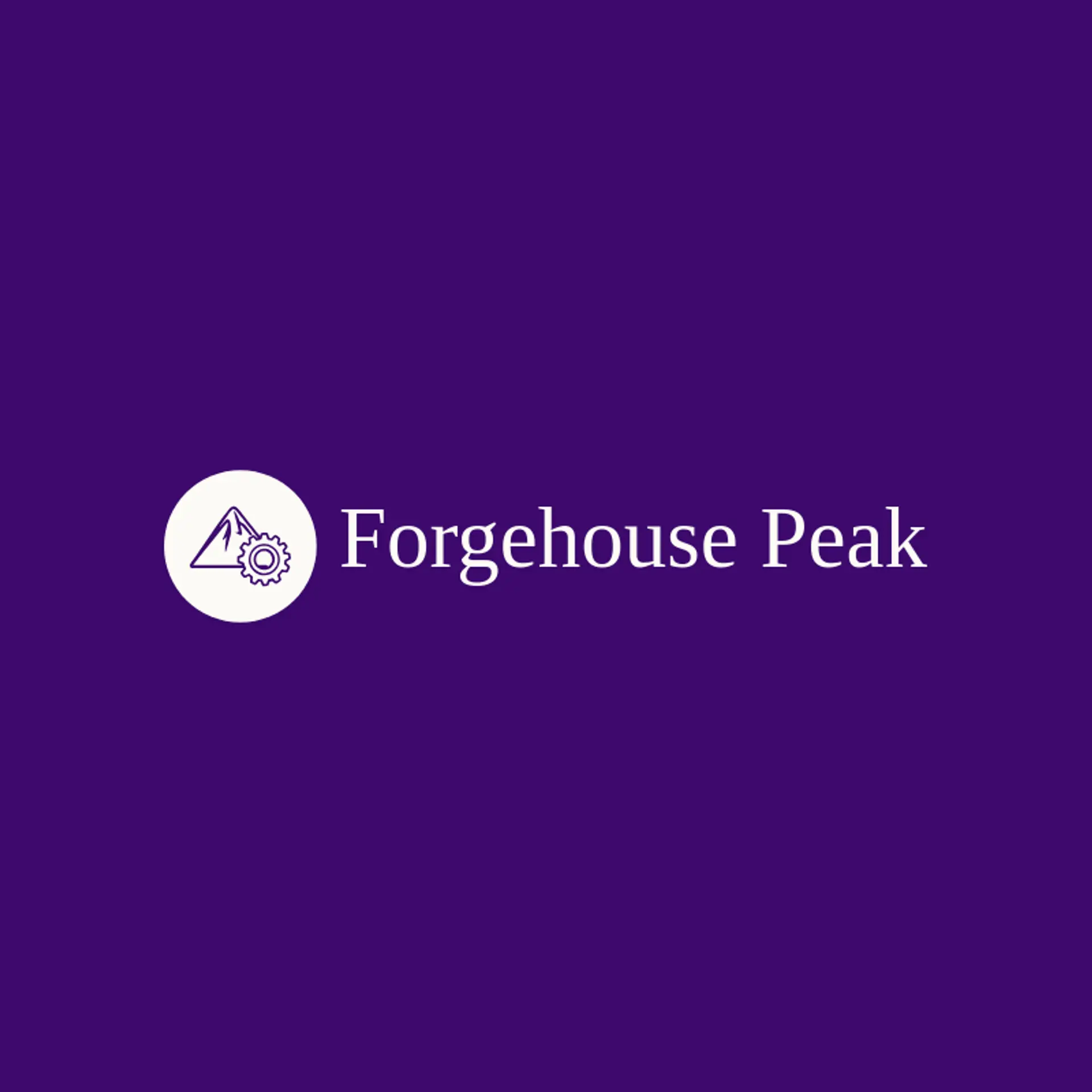 Forgehouse Peak logo for metal