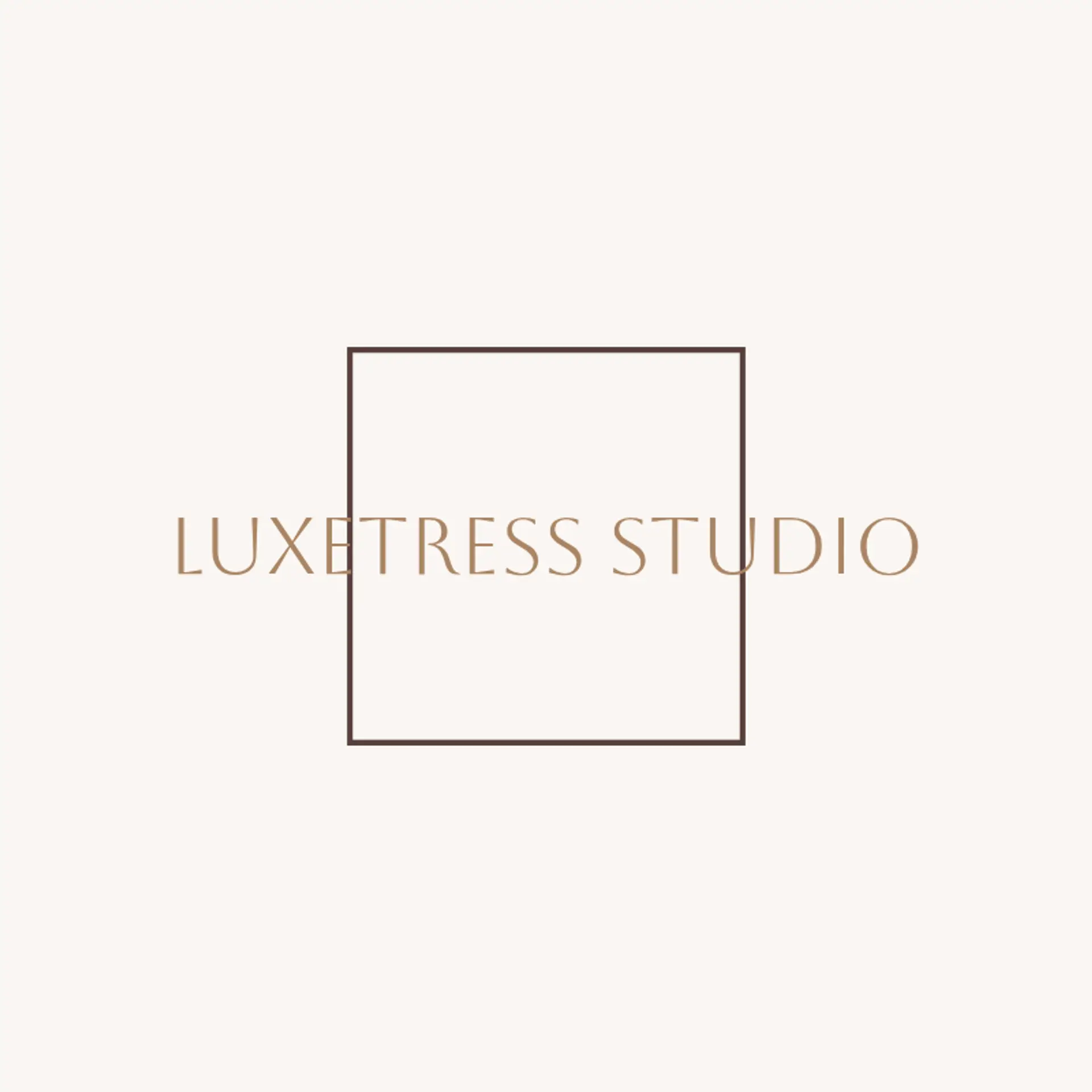 LuxeTress Studio logo for salon