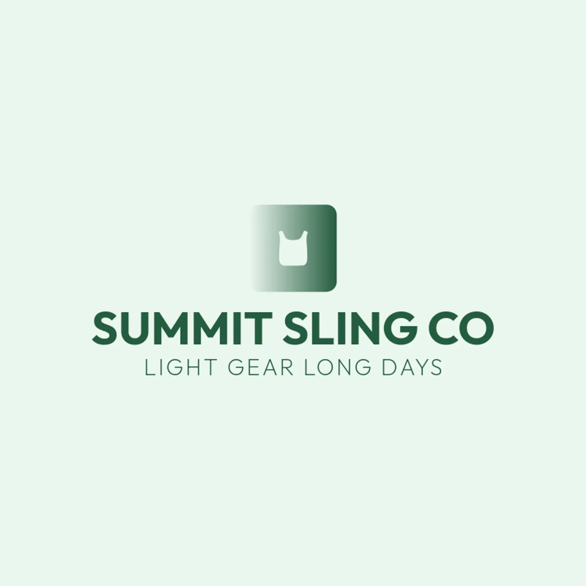 Summit Sling Co logo for bag