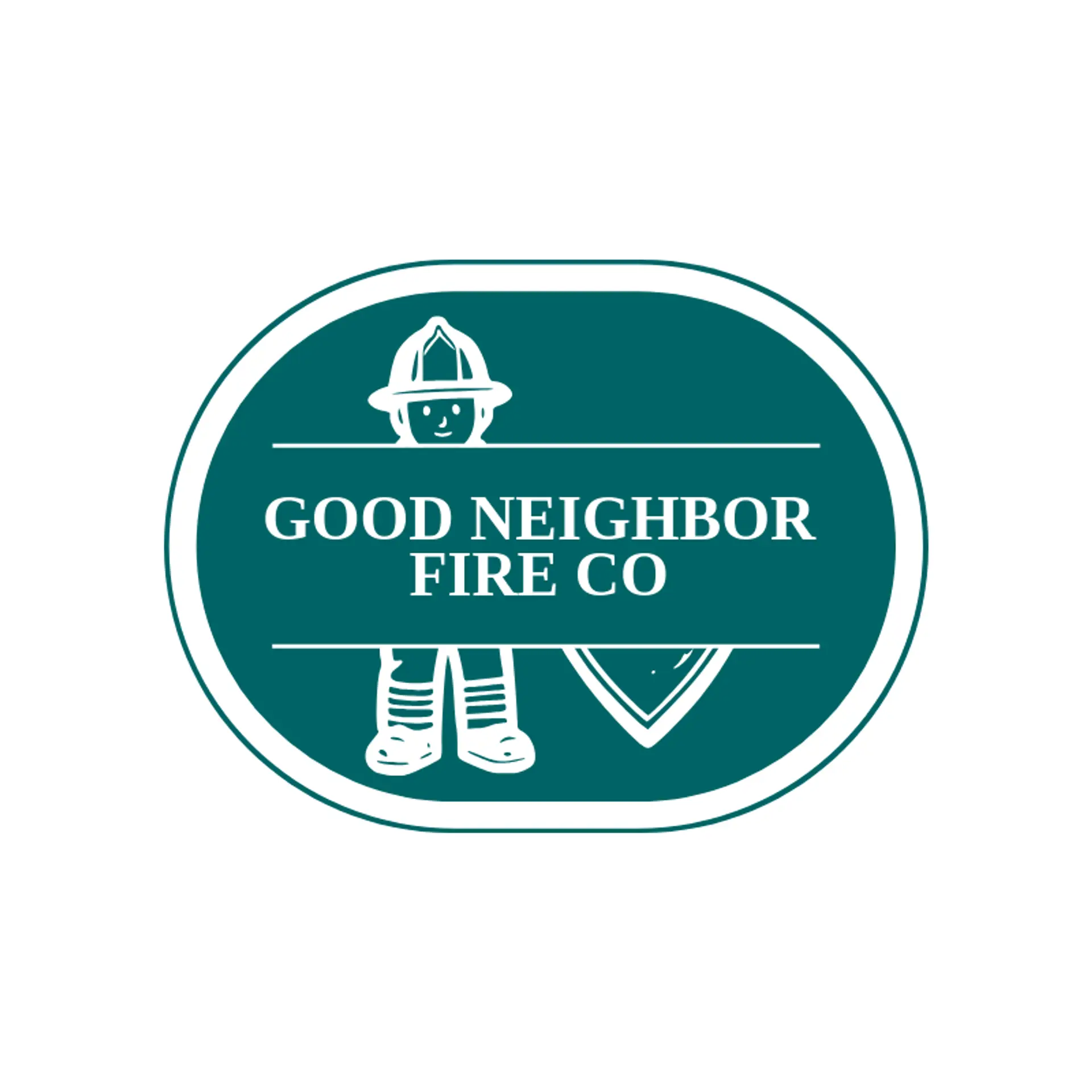 Good Neighbor Fire Co logo for fireman