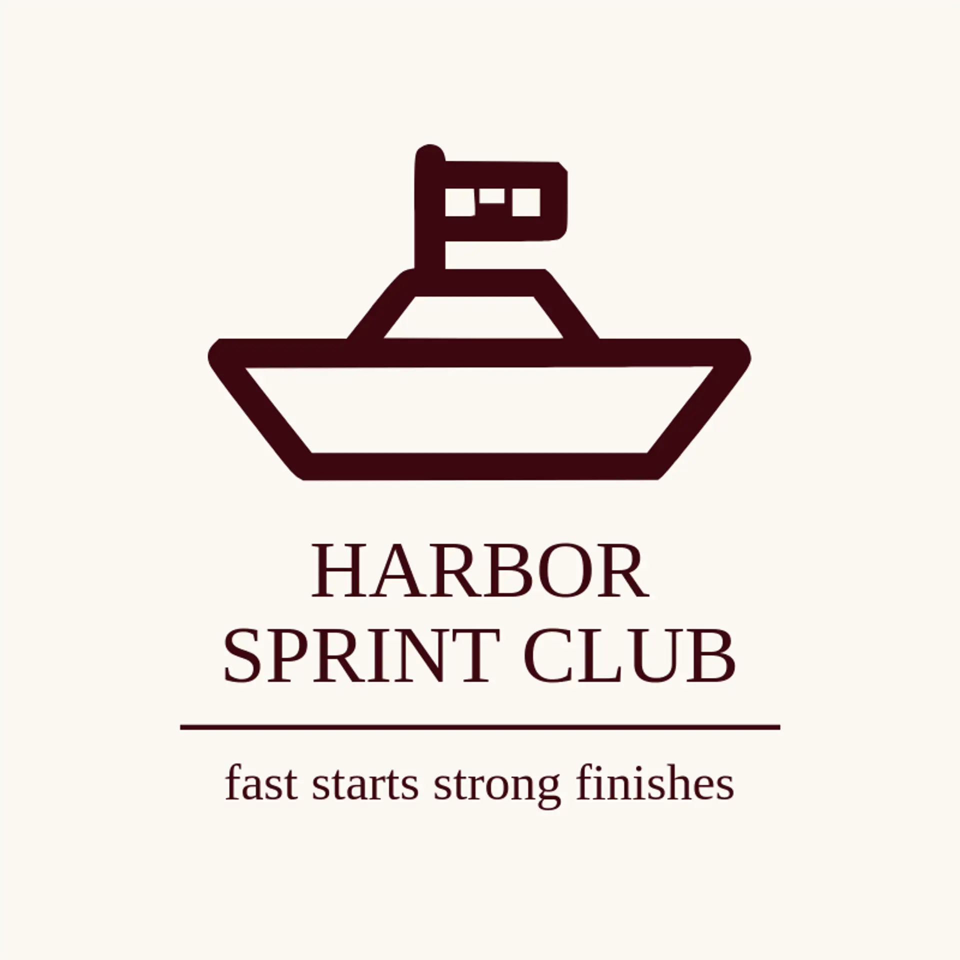 Harbor Sprint Club logo for race