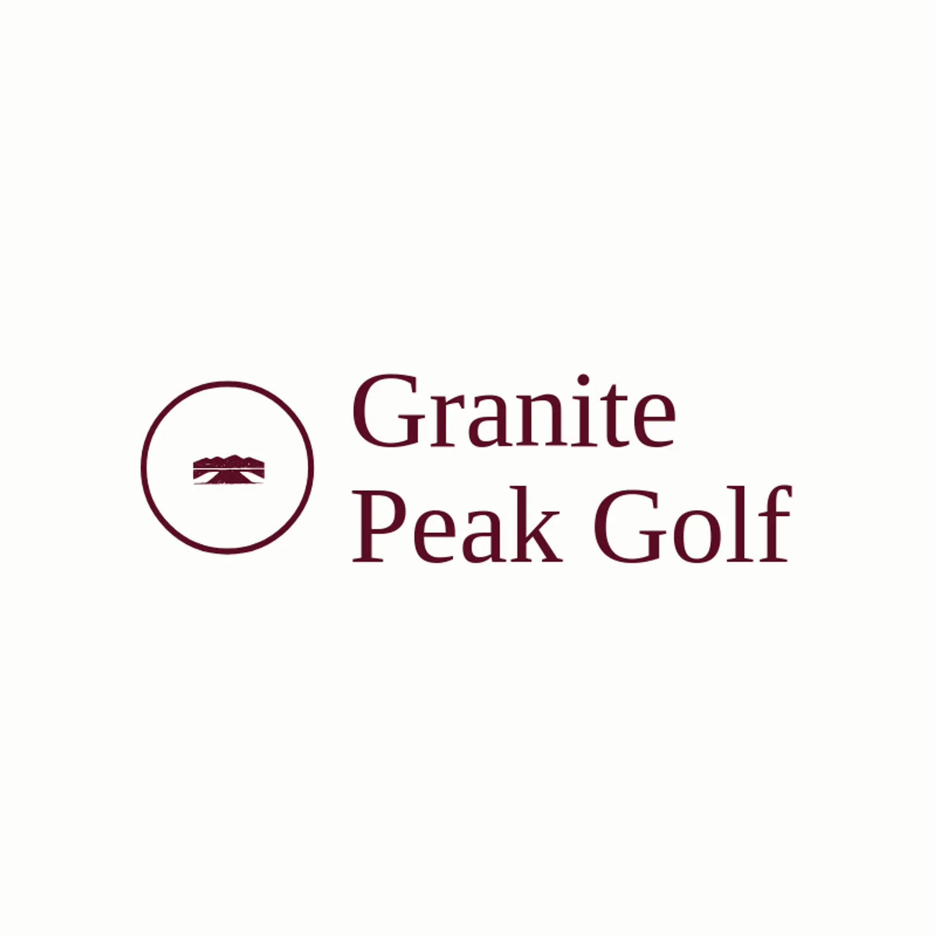 Granite Peak Golf logo for golf course