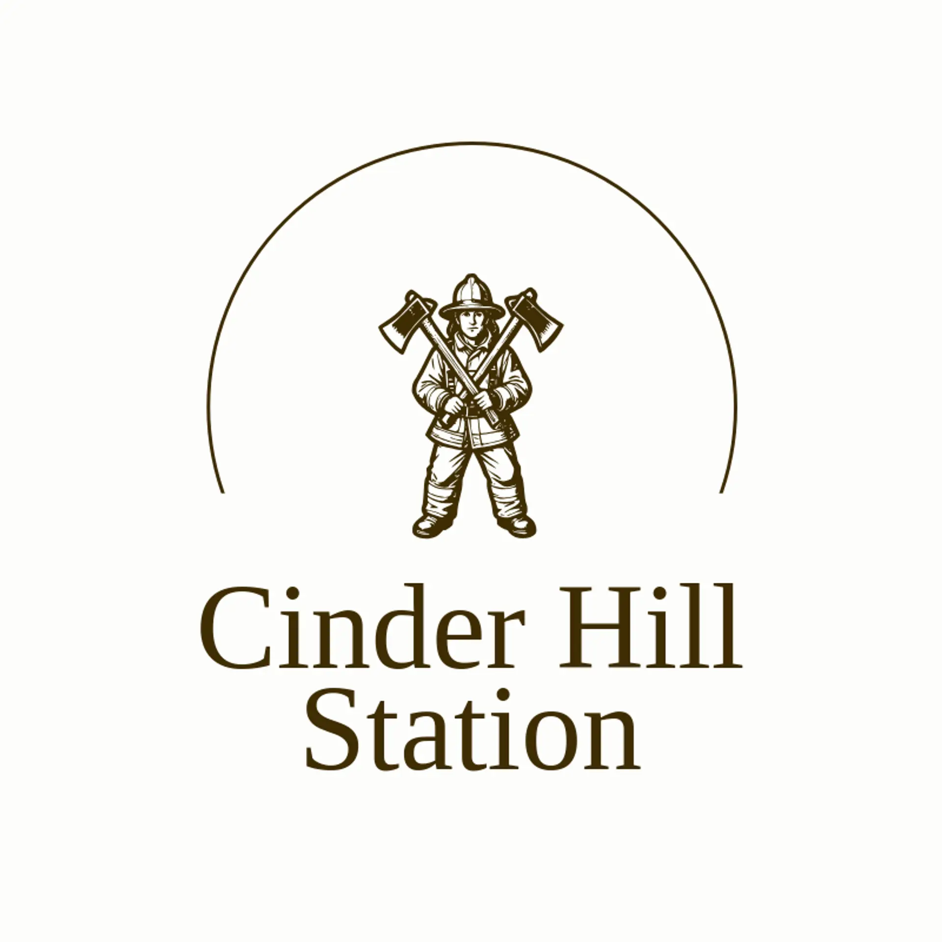 Cinder Hill Station logo for fireman