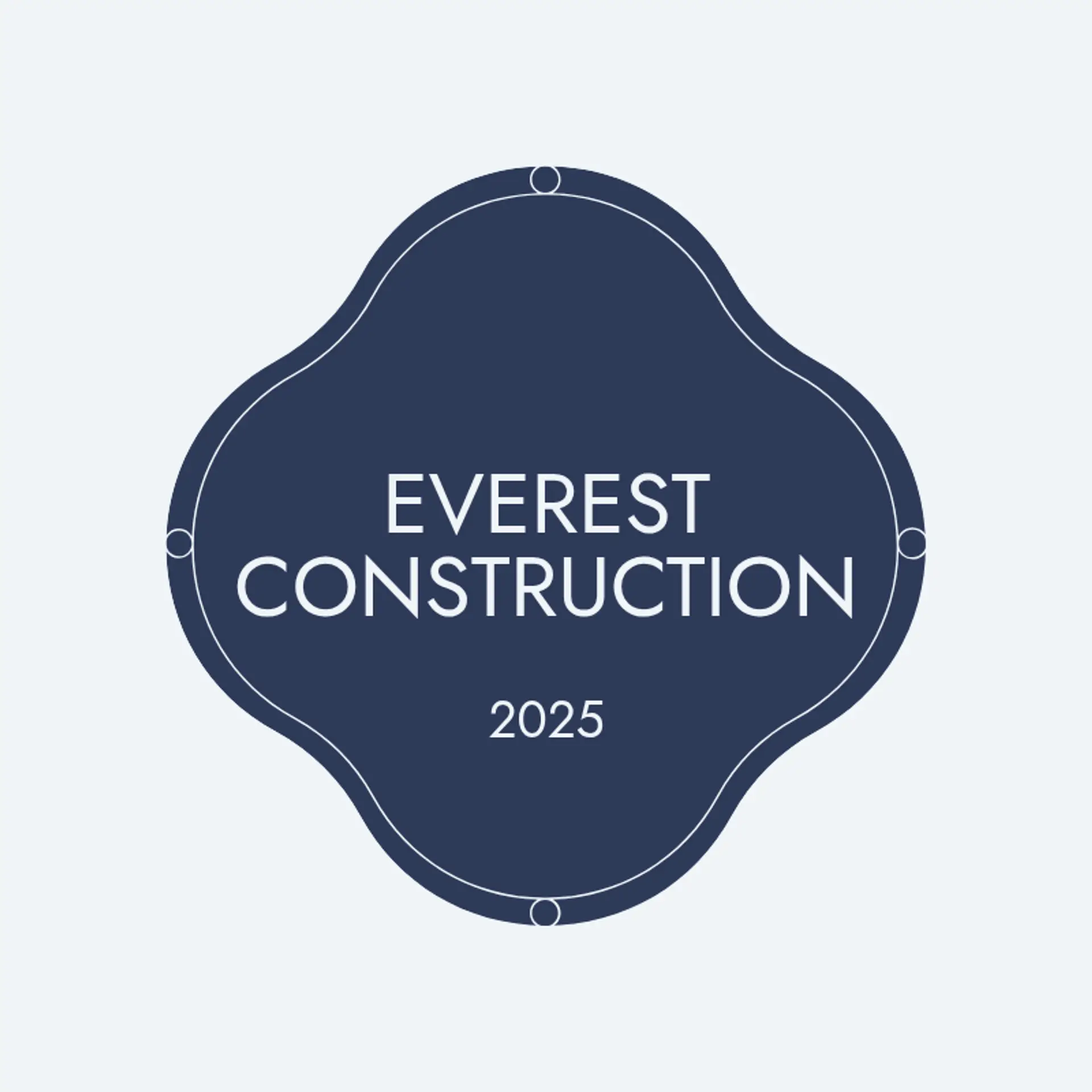 Everest Construction logo for construction business