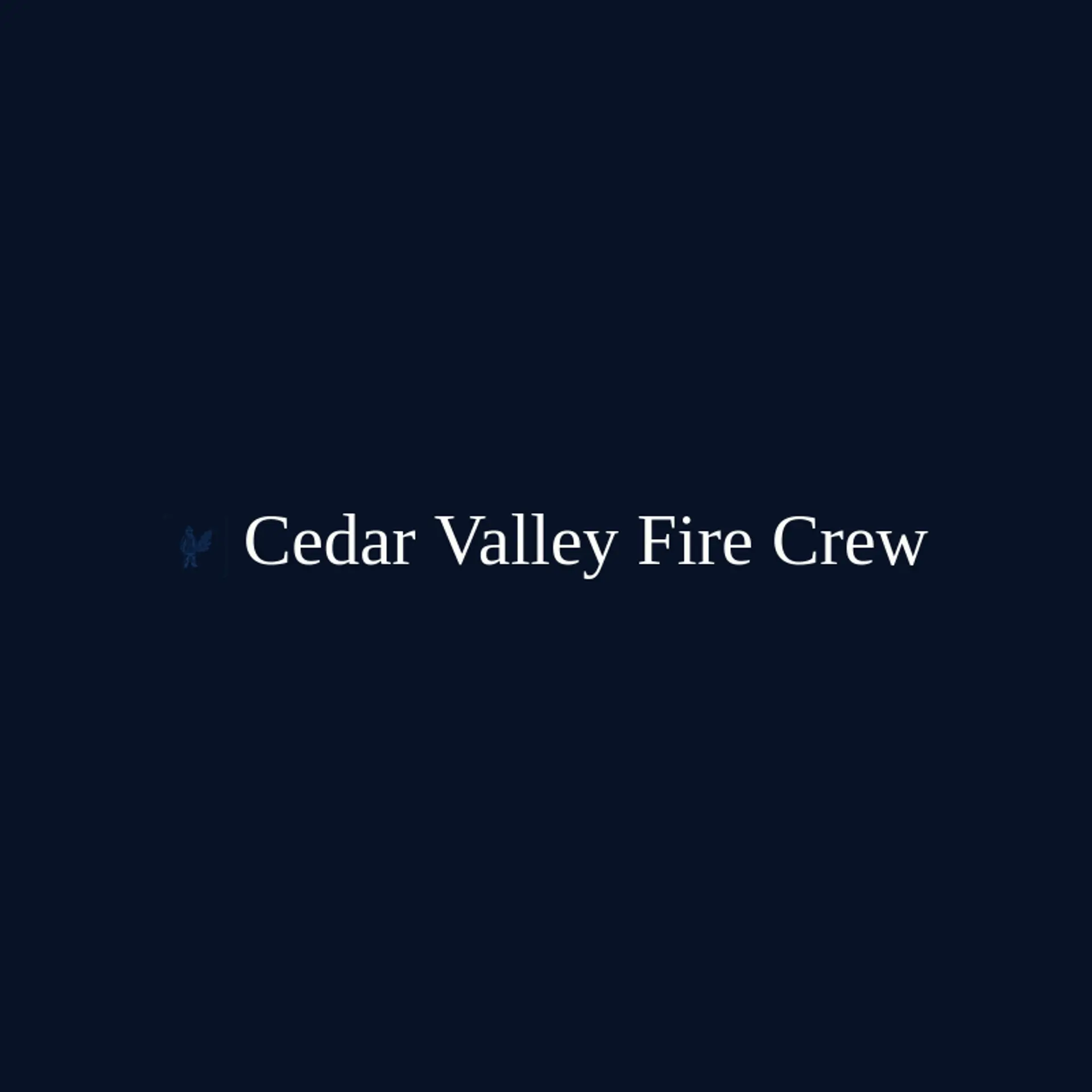 Cedar Valley Fire Crew logo for fireman