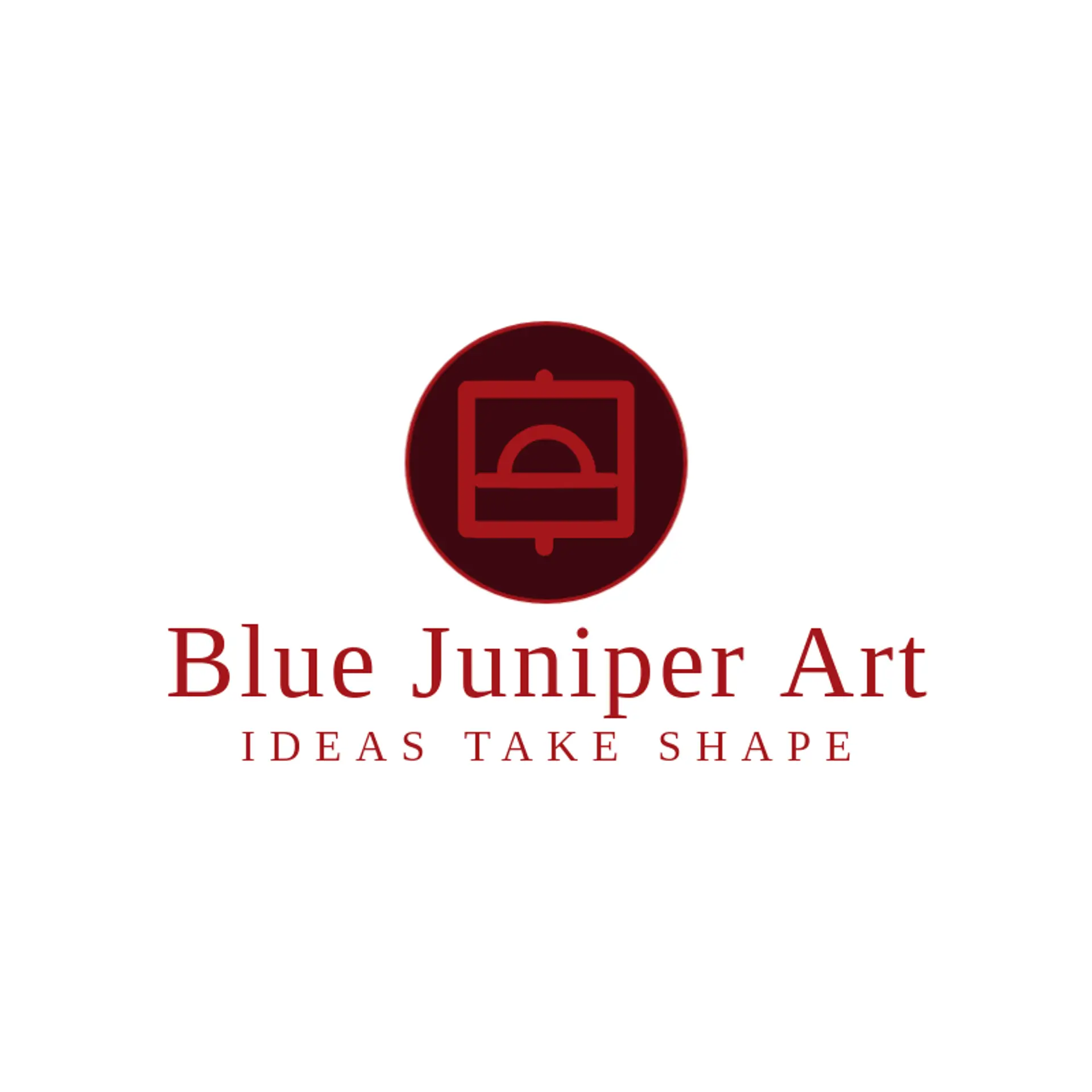 Blue Juniper Art logo for canvas