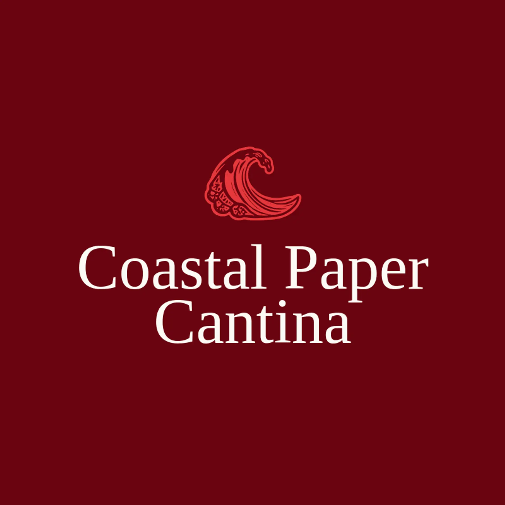 Coastal Paper Cantina logo for mexican restaurant