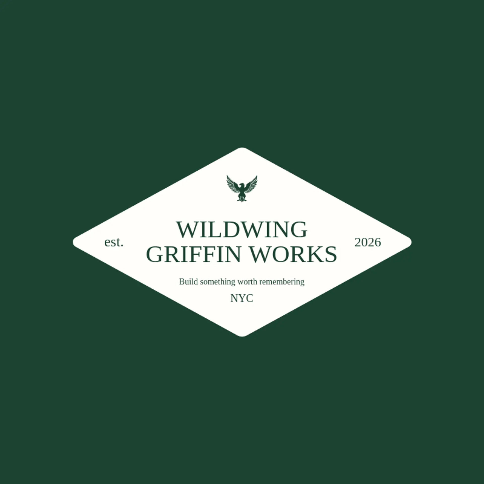 Wildwing Griffin Works logo for griffin