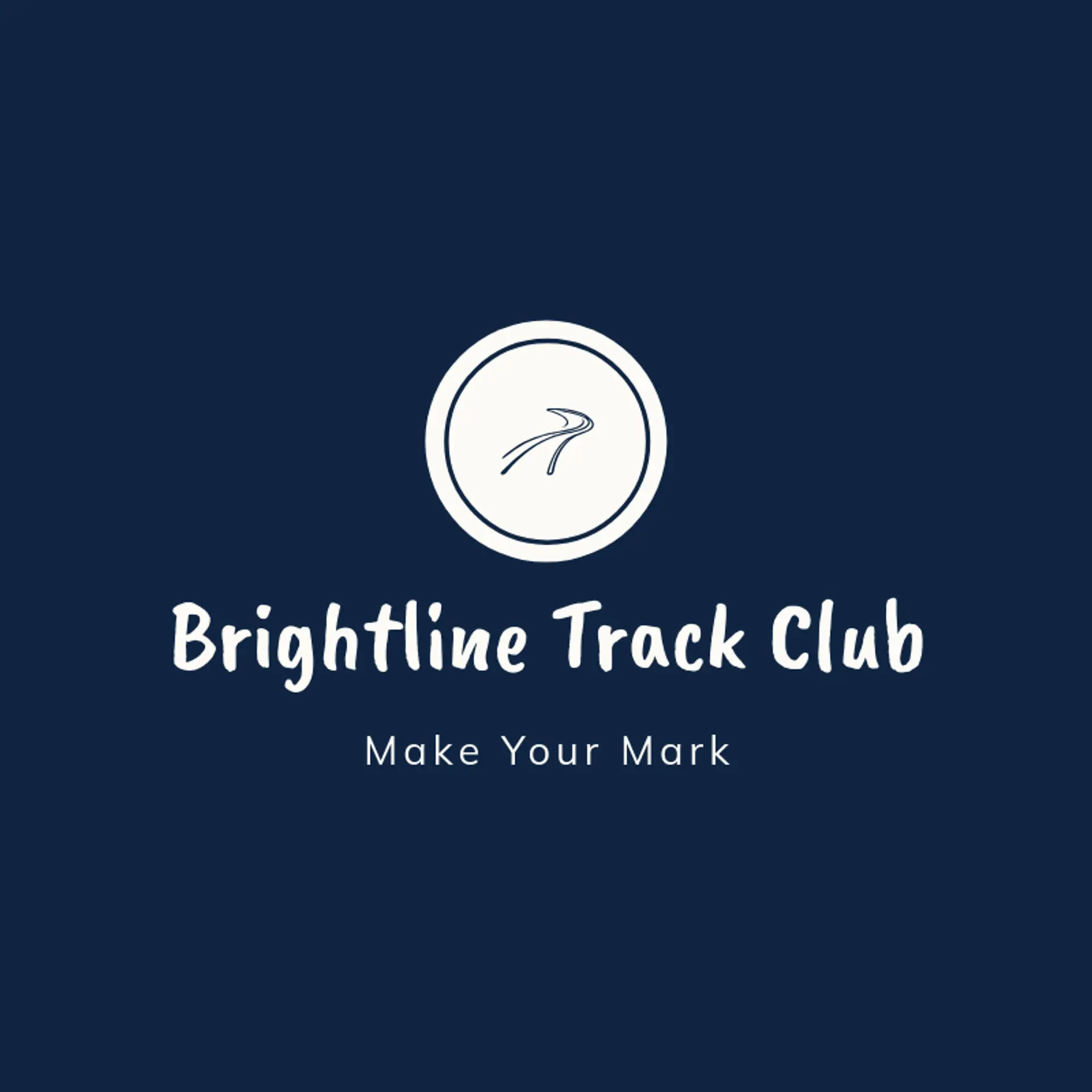Brightline Track Club logo for track and field