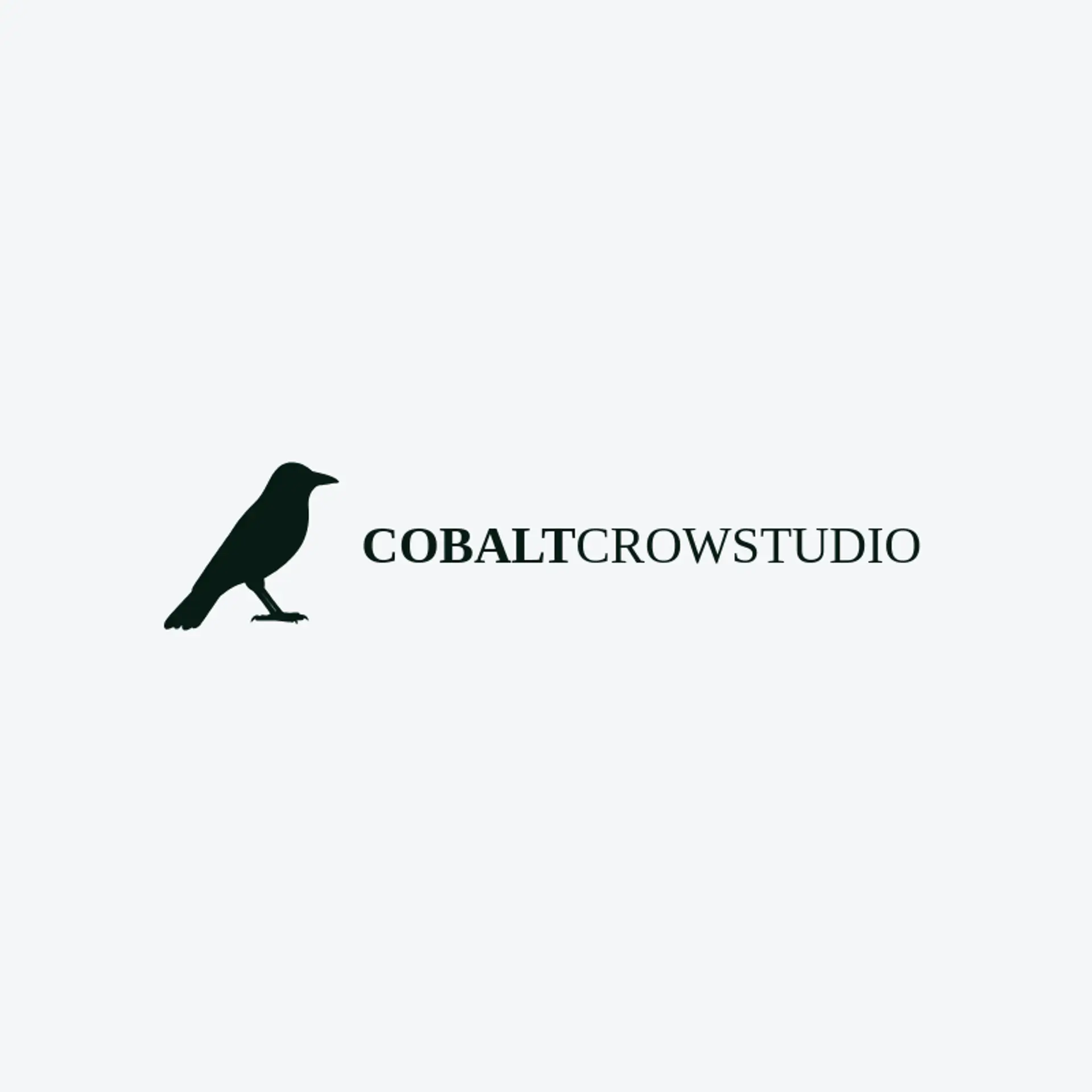 Cobalt Crow Studio logo for crow