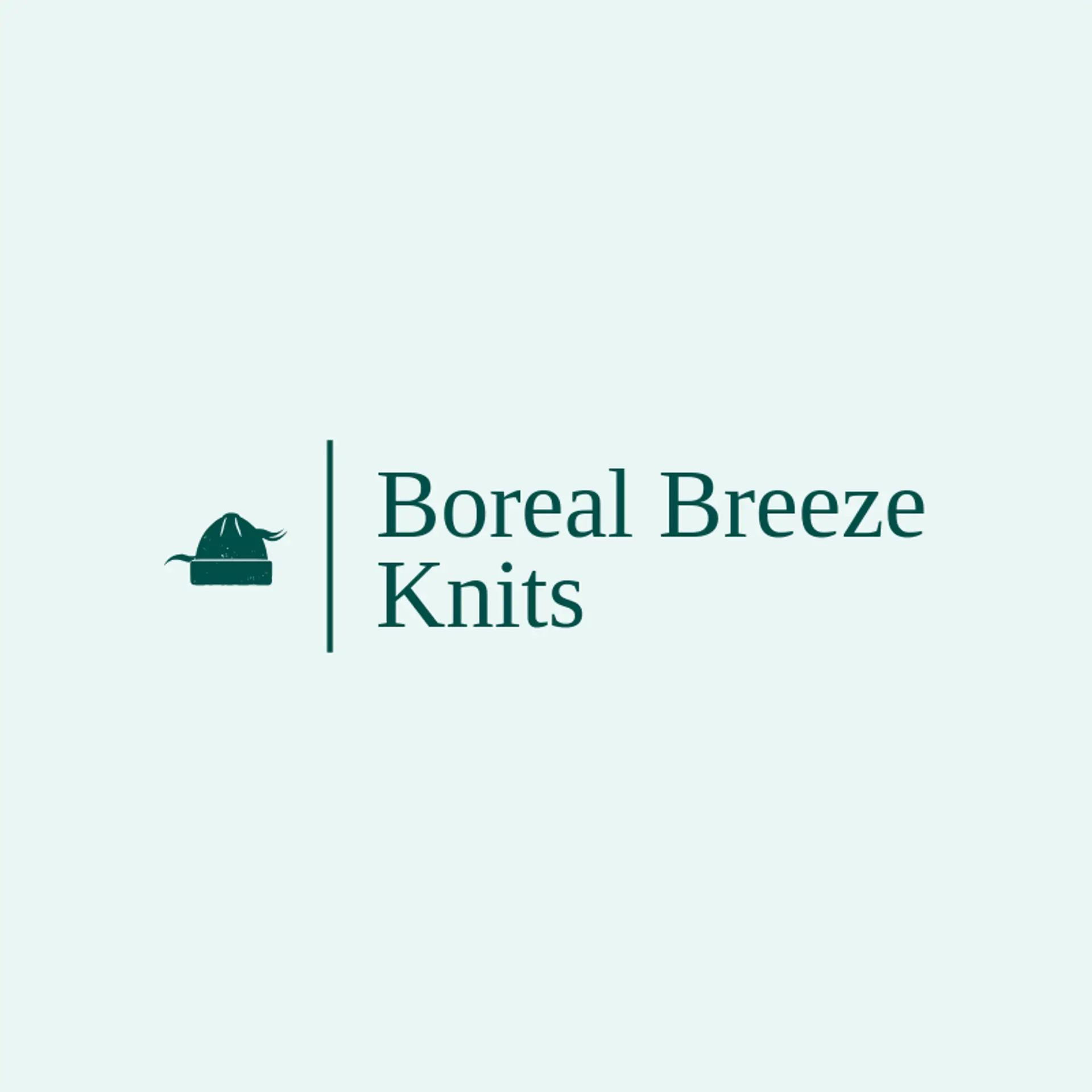 Boreal Breeze Knits logo for beanie