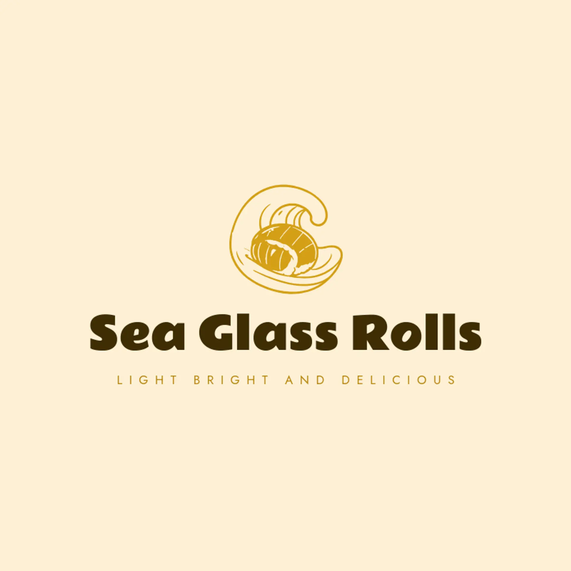 Sea Glass Rolls logo for sushi