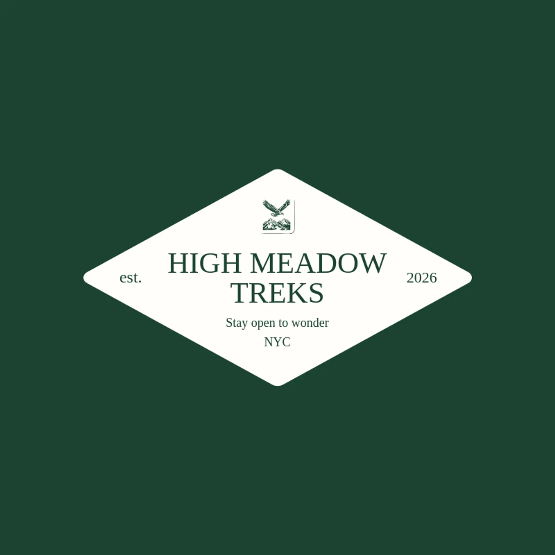 High Meadow Treks logo for trail
