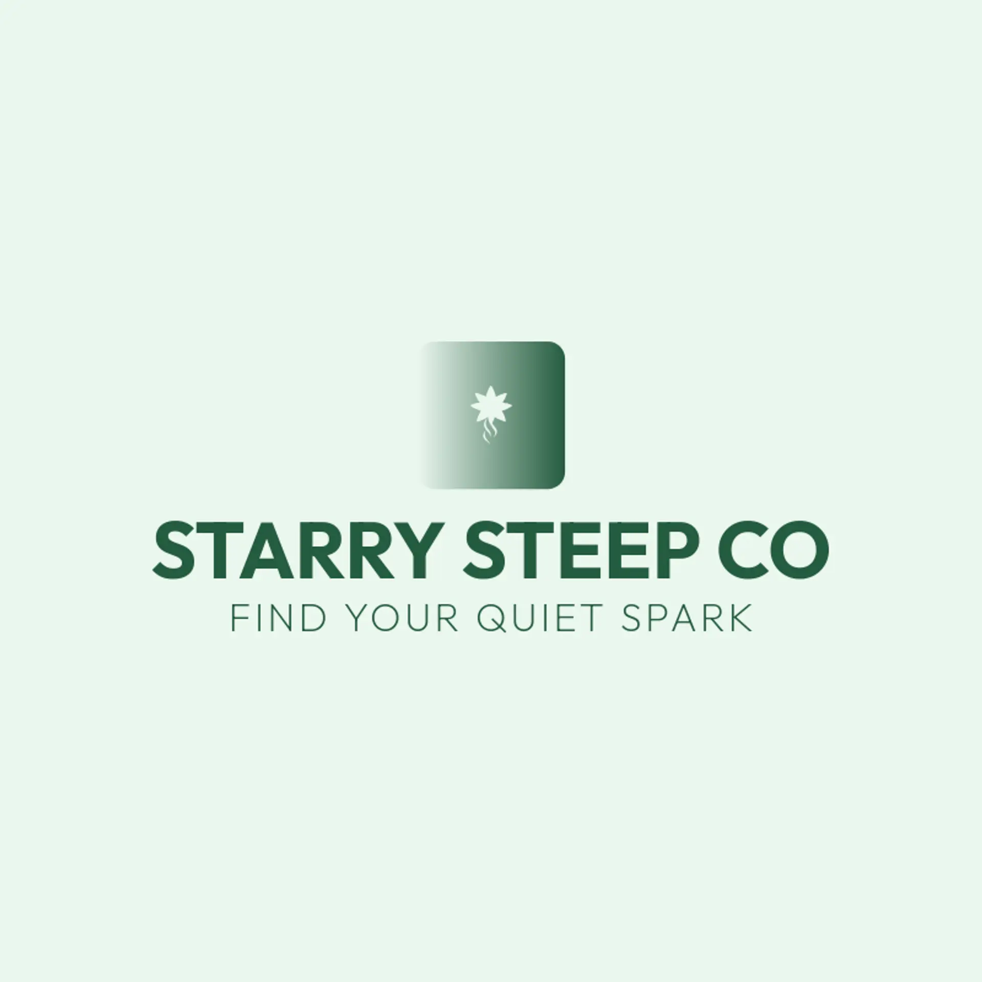 Starry Steep Co logo for tea shop