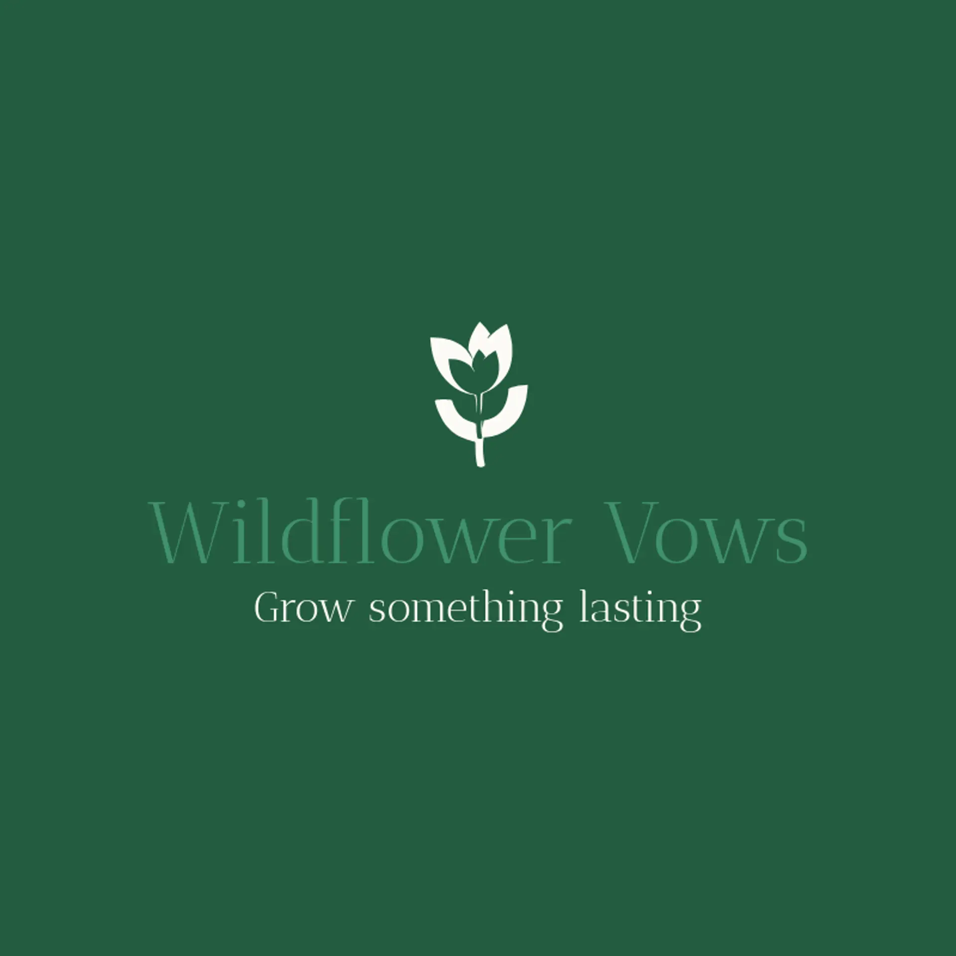 Wildflower Vows logo for engagement